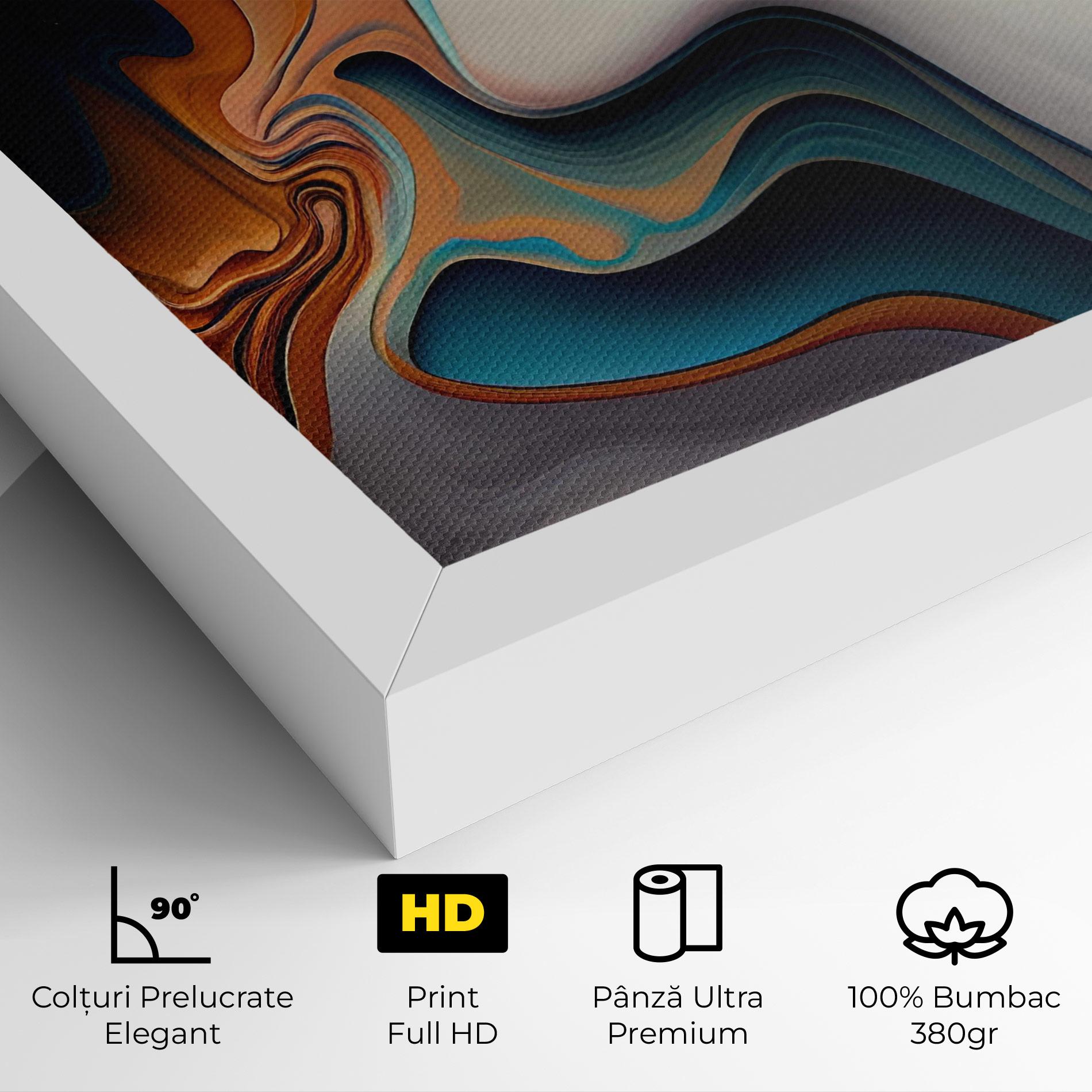 Tablou Canvas Mixed Colors Marble mockup 4