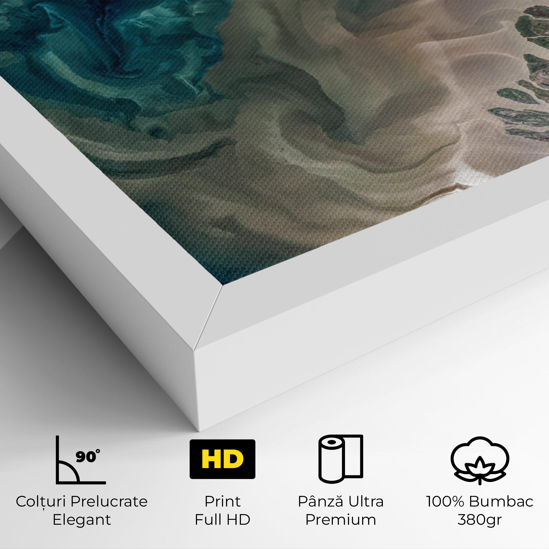 Tablou Canvas Ocean Blue Marble mockup 4