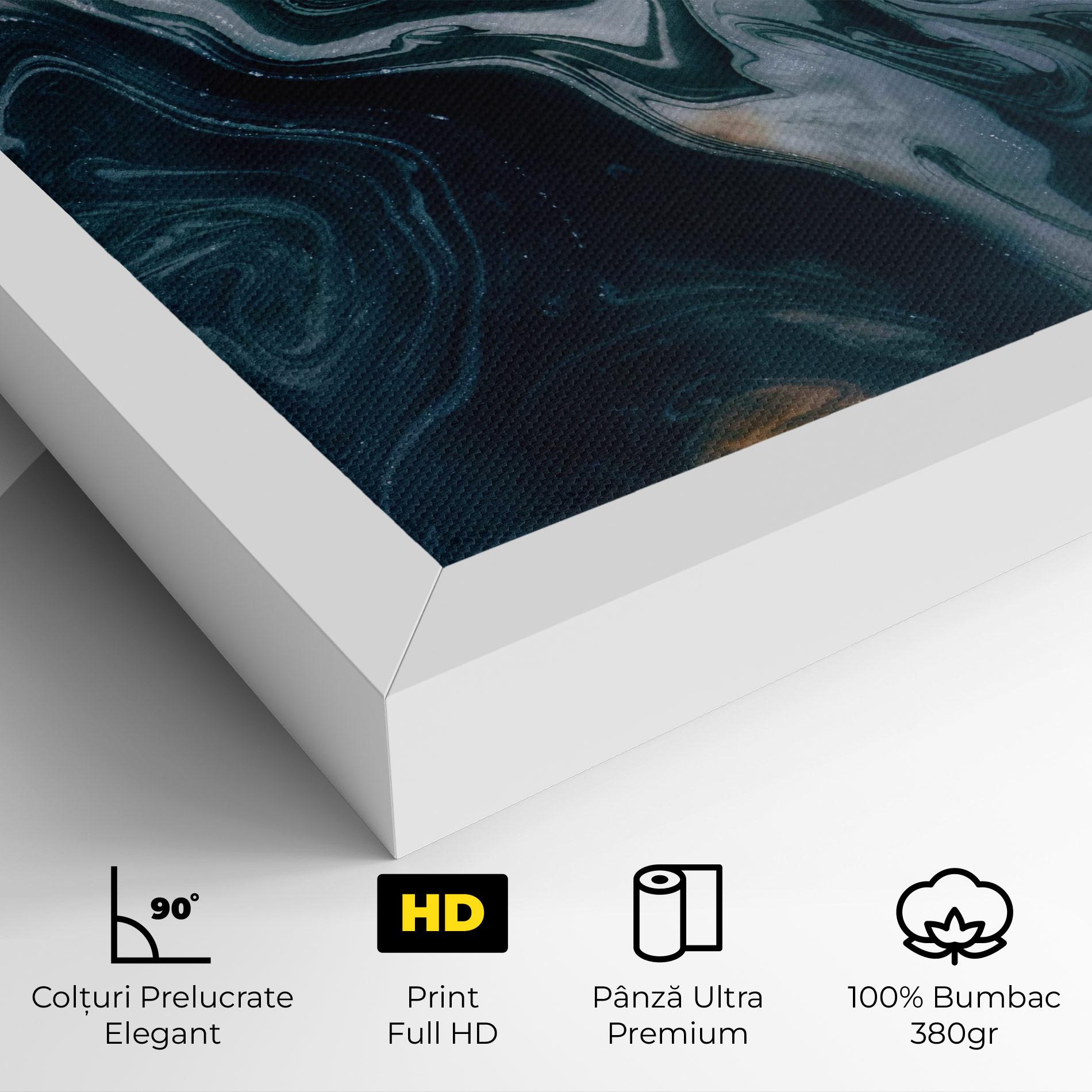 Tablou Canvas Ocean Dark Blue mockup 4