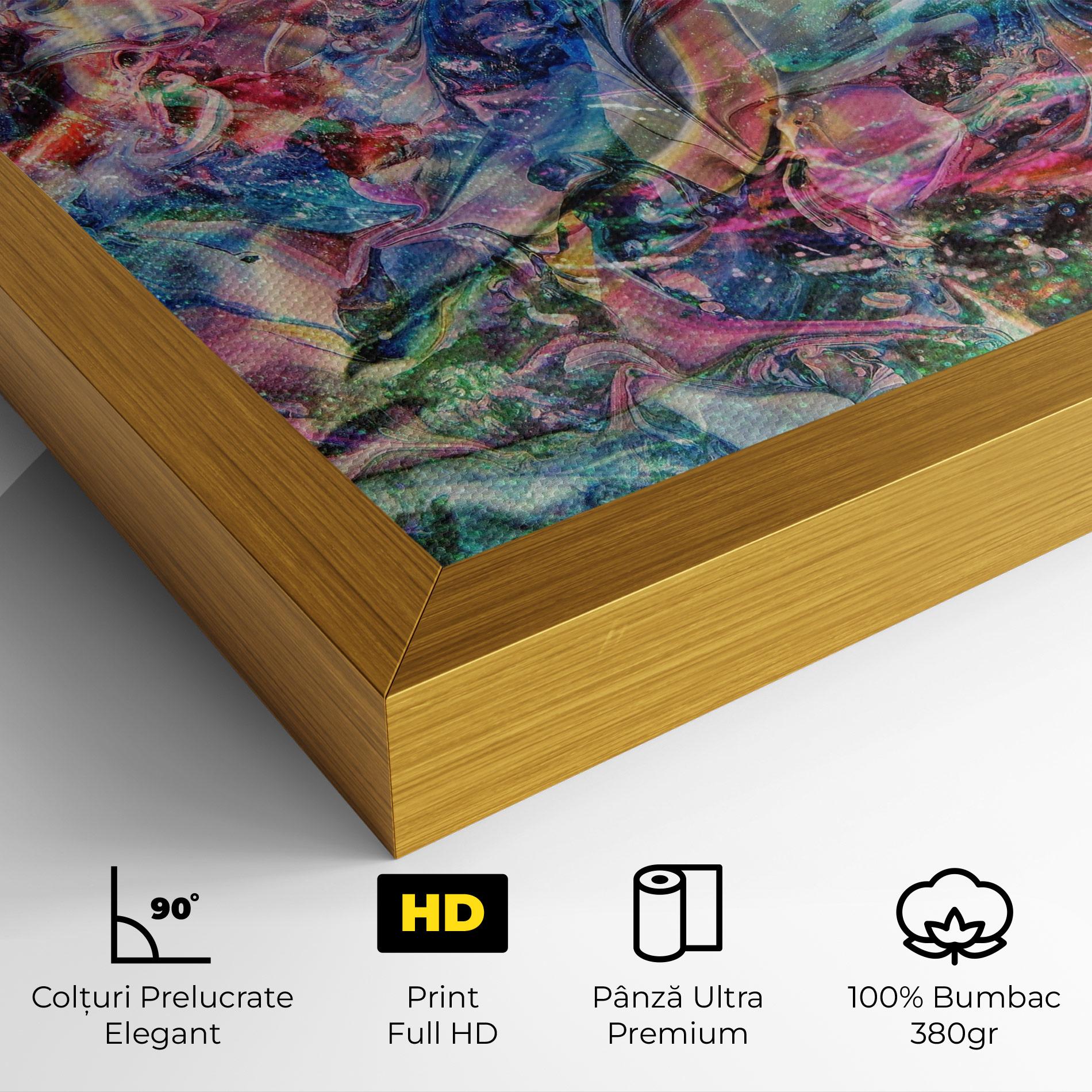 Tablou Canvas Abstract Colourful Glass mockup 4