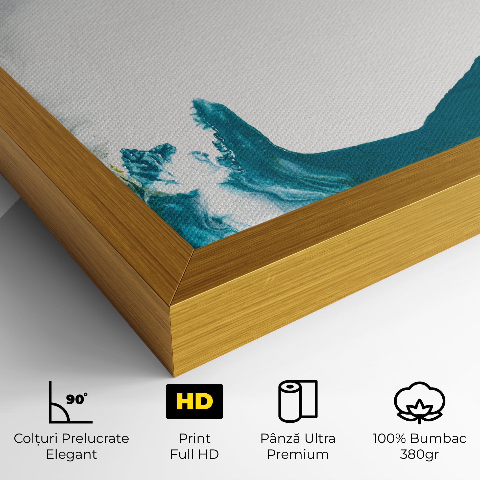 Tablou Canvas Beautiful Blue Paiting mockup 4