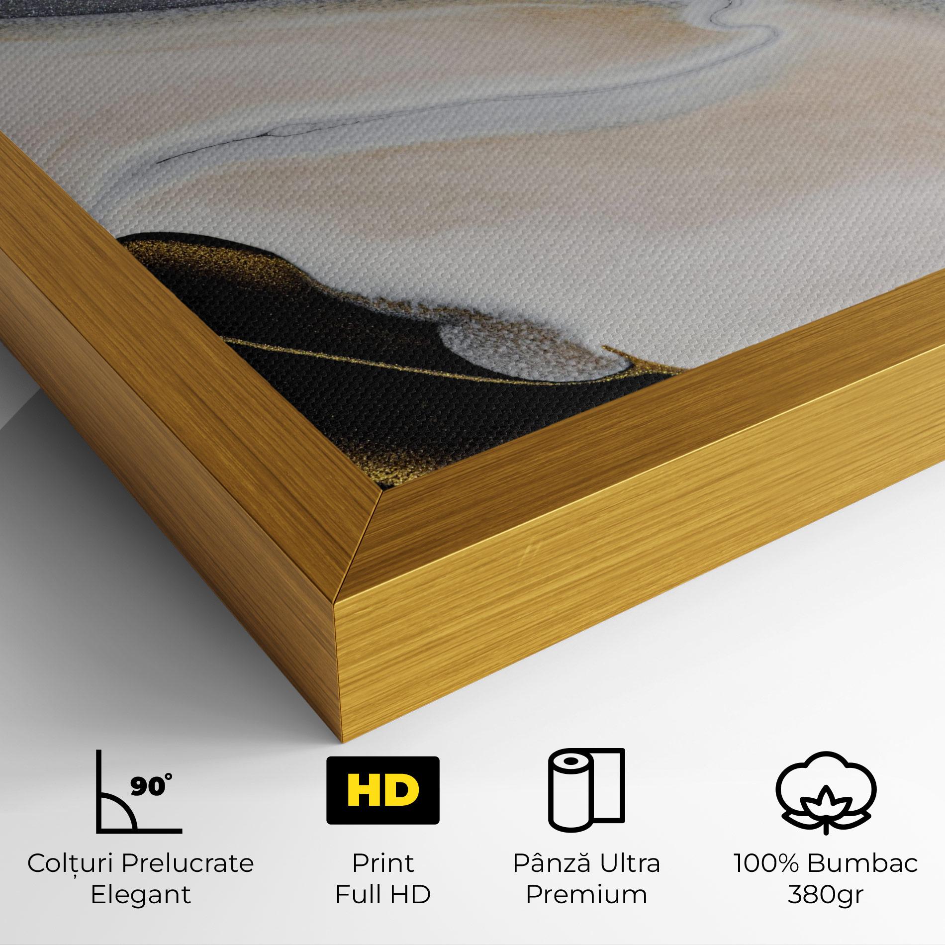 Tablou Canvas Black Light Grey mockup 4