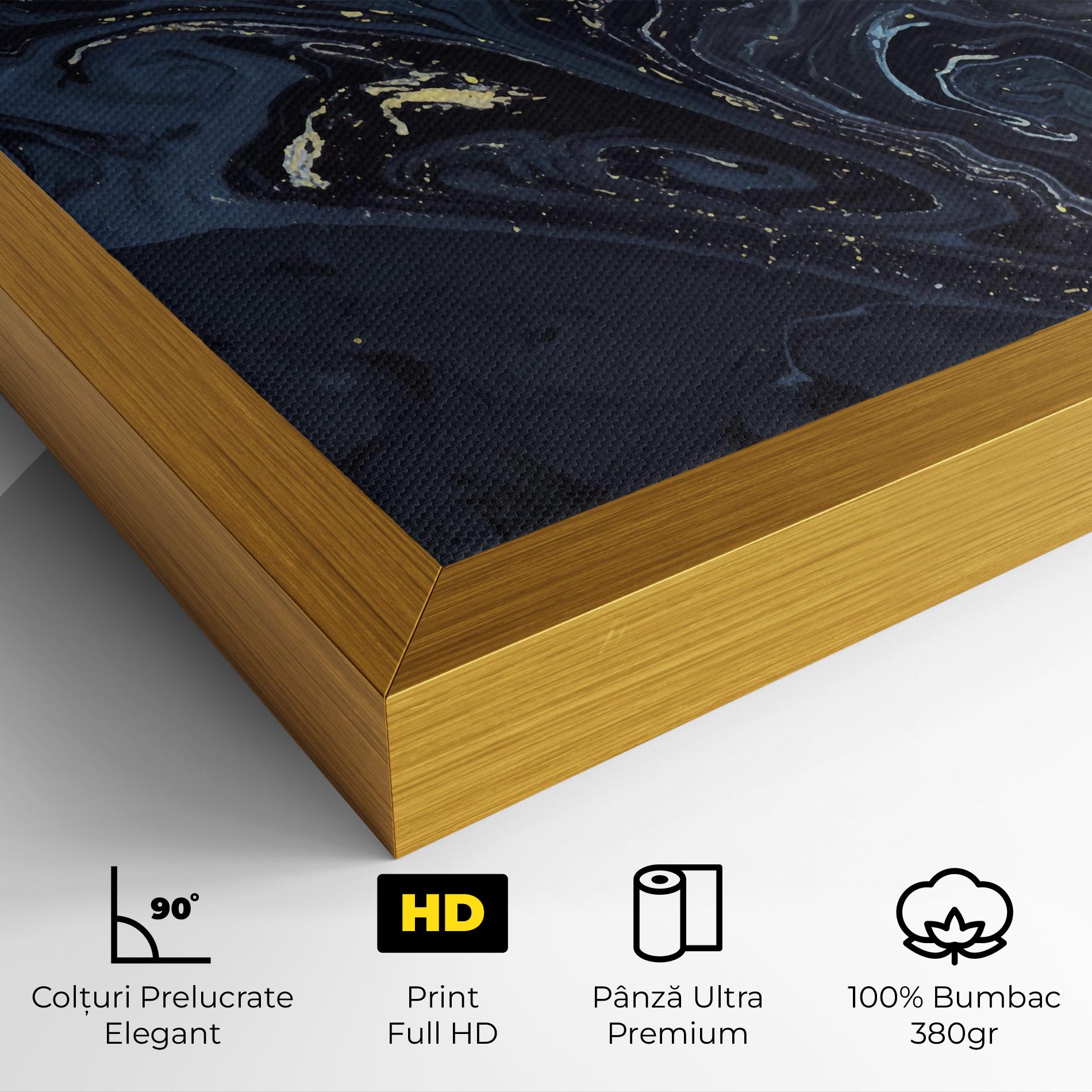 Tablou Canvas Dark Blue Painting mockup 4