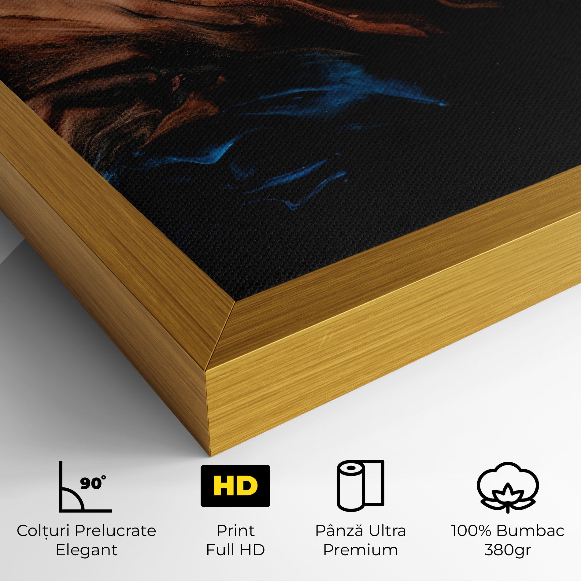 Dark Flame Abstract mockup 4