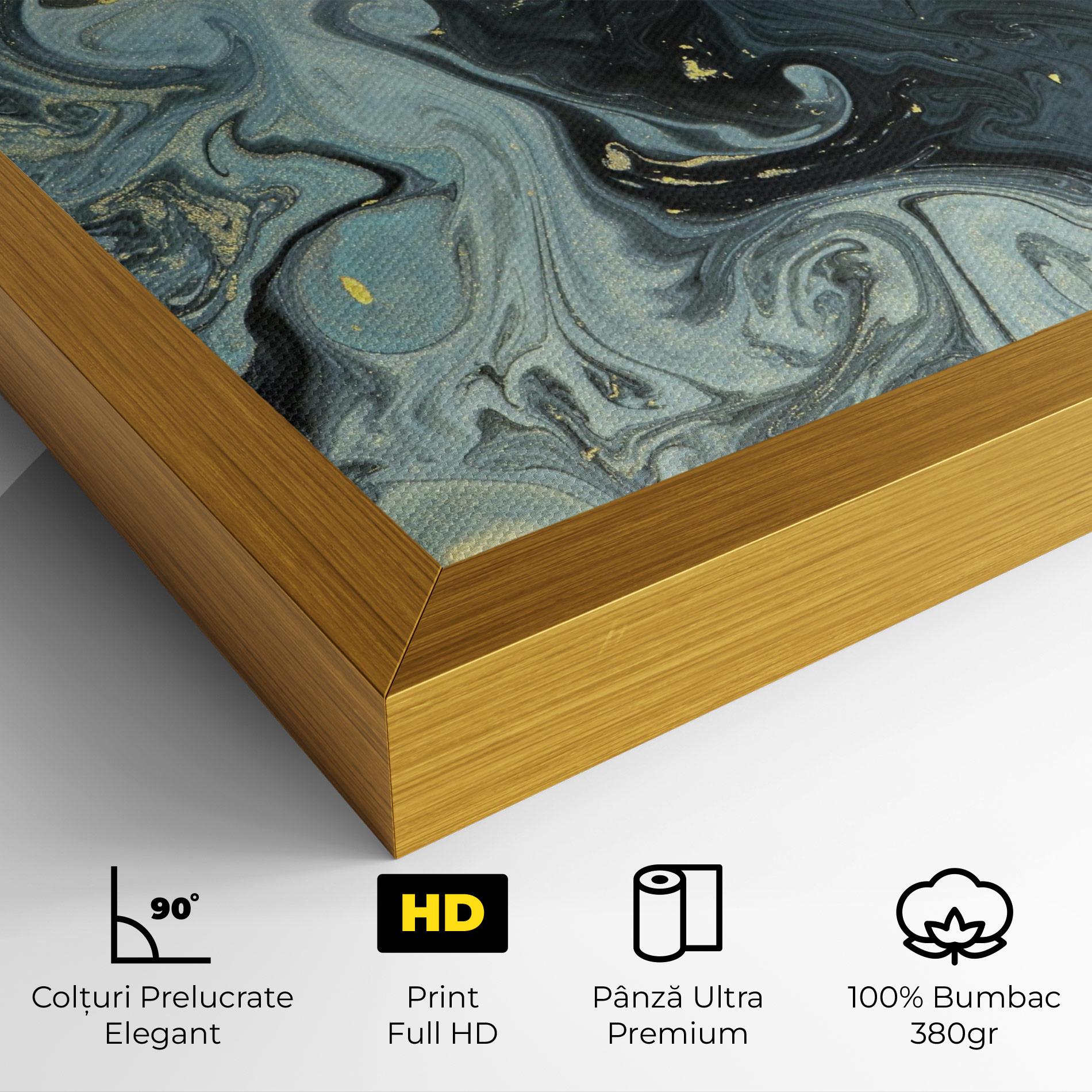 Tablou Canvas Dark Green Painting mockup 4