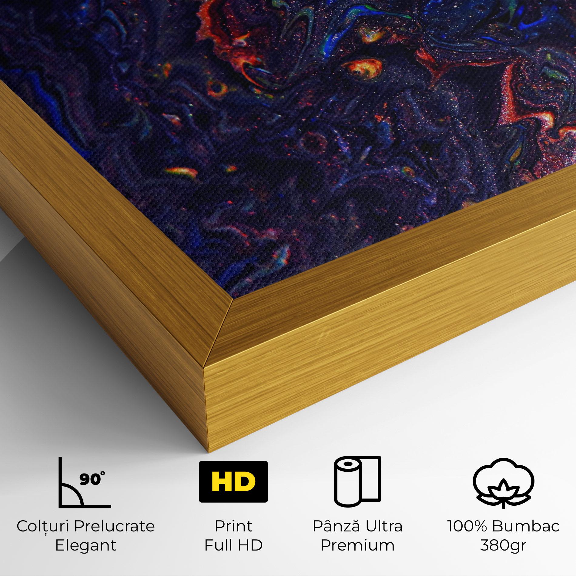 Tablou Canvas Dark Purple Texture mockup 4