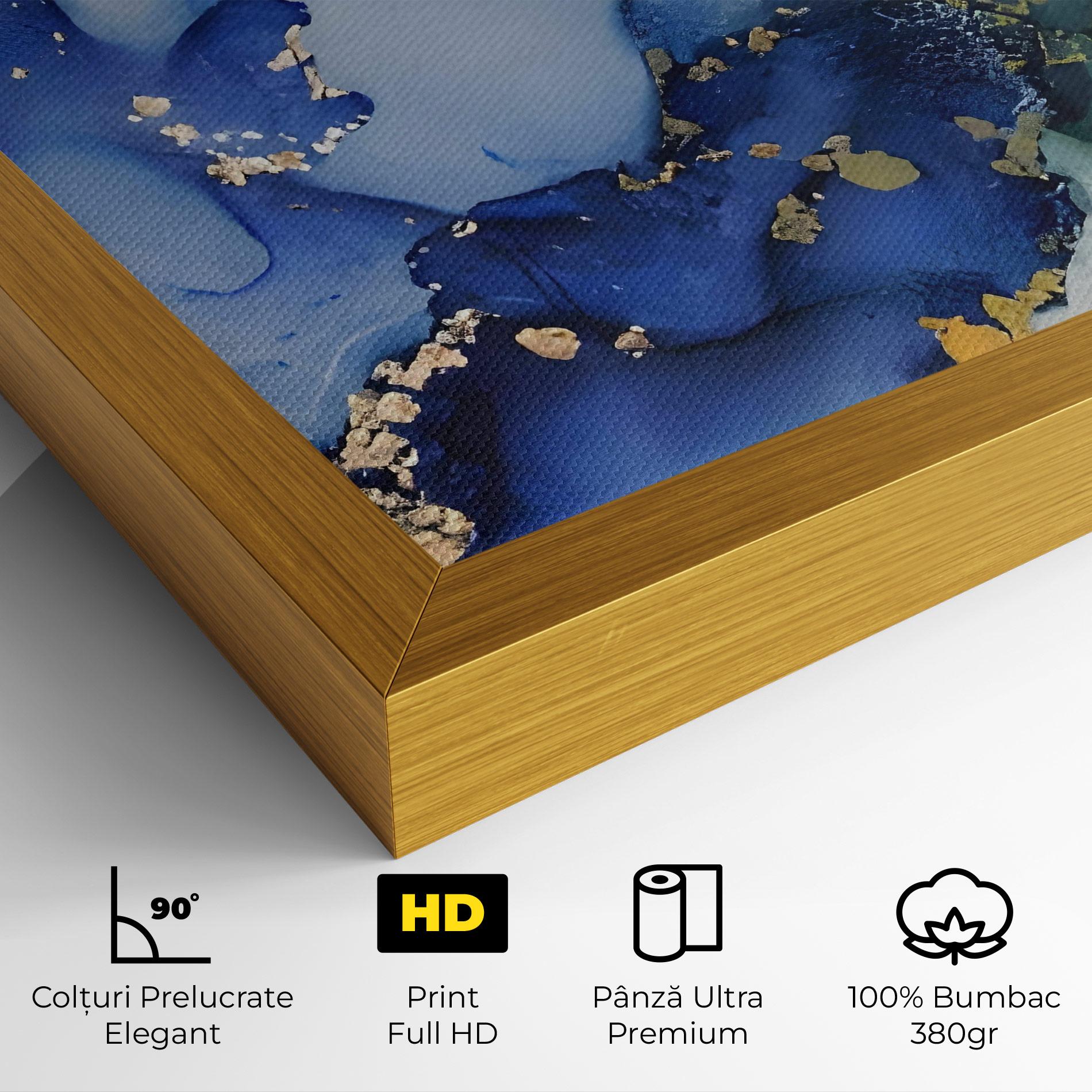 Tablou Canvas Green Paint Marble mockup 4