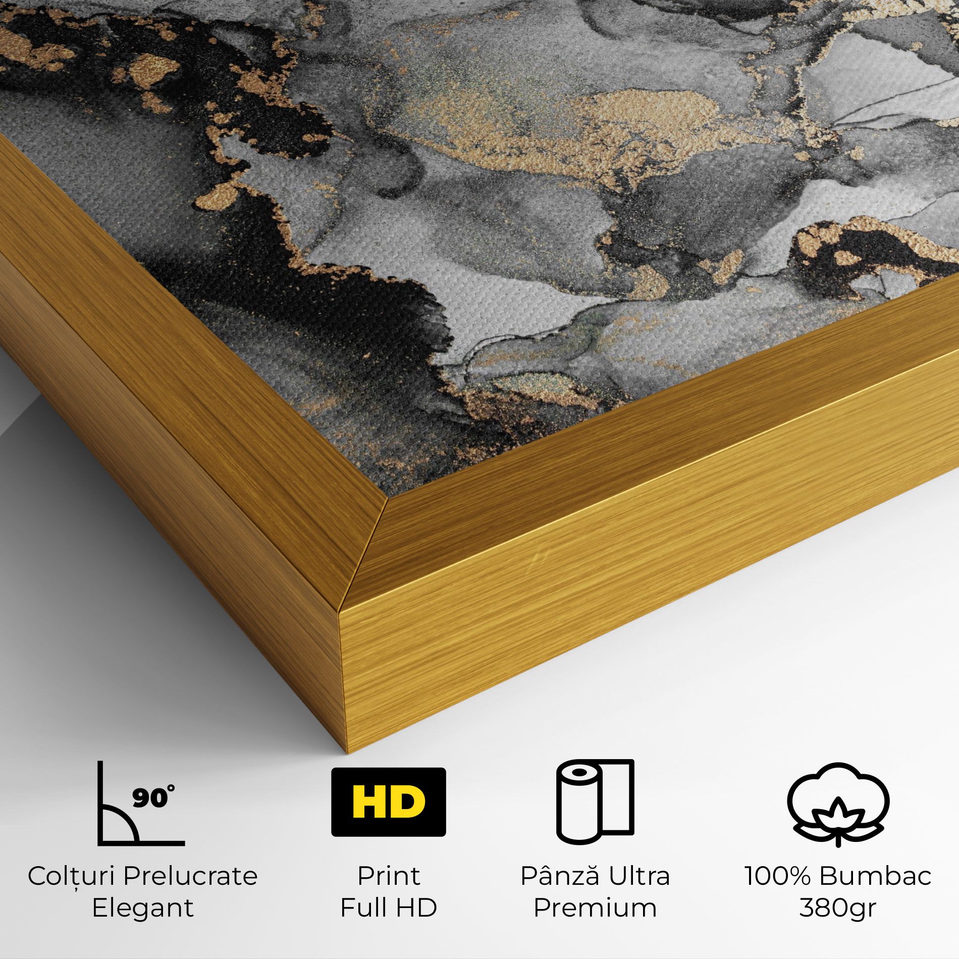 Grey Gold Marble mockup 4