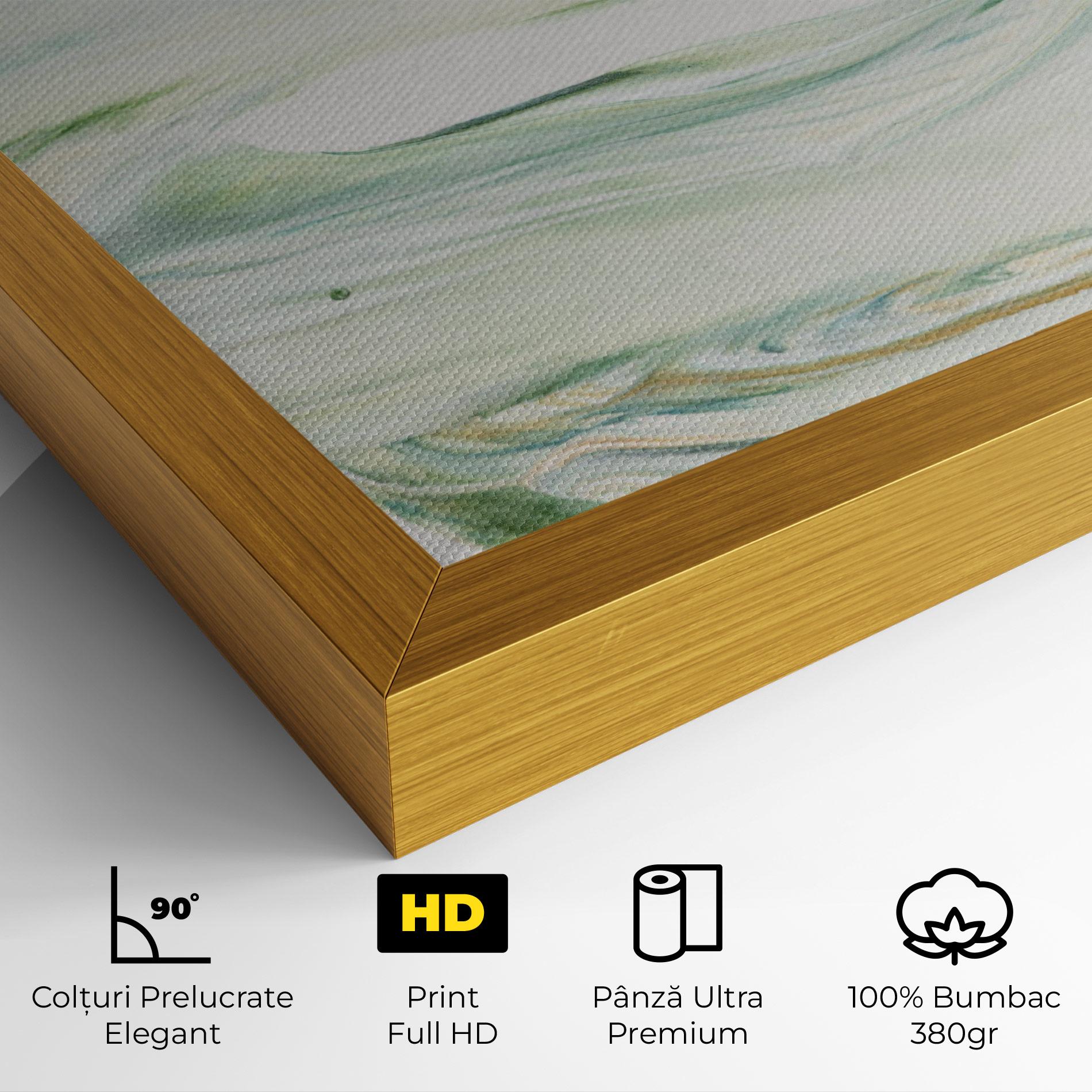 Tablou Canvas Light Green Painting mockup 4