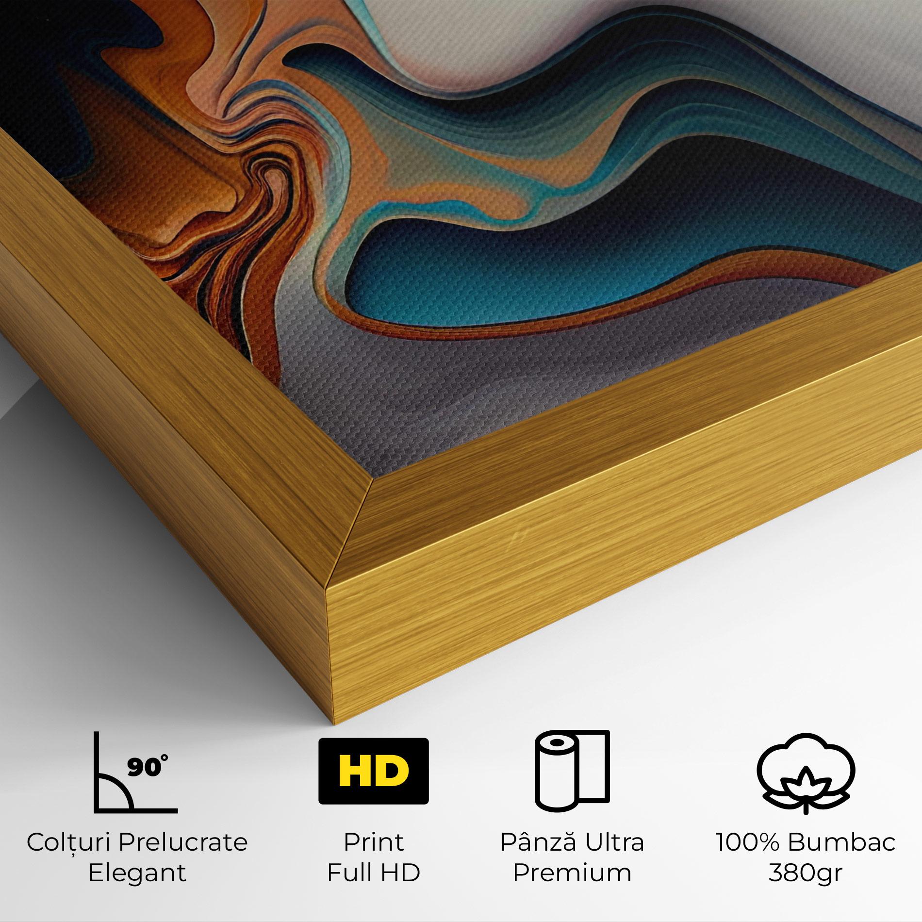 Tablou Canvas Mixed Colors Marble mockup 4