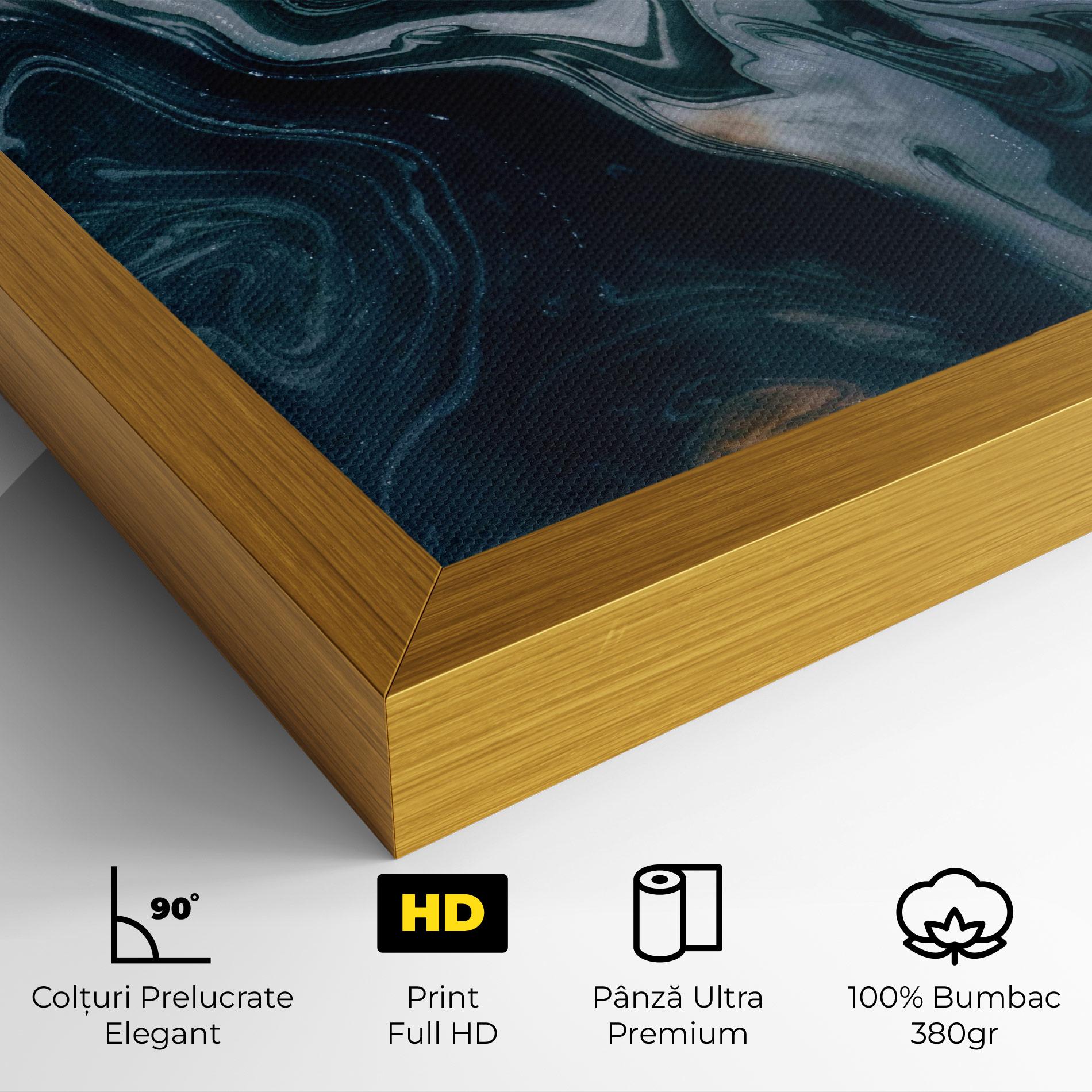 Tablou Canvas Ocean Dark Blue mockup 4
