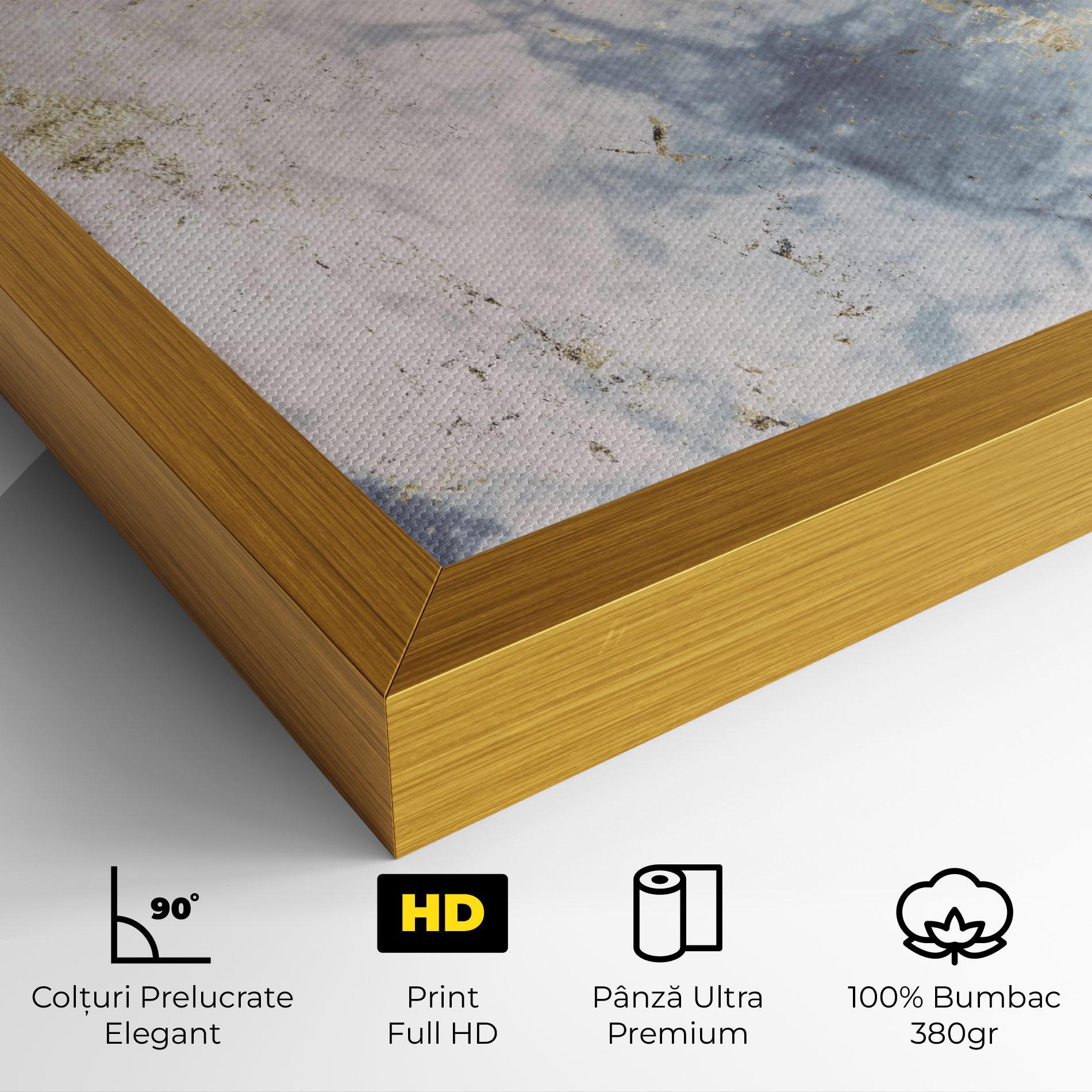 Tablou Canvas Pink Blue Marble mockup 4