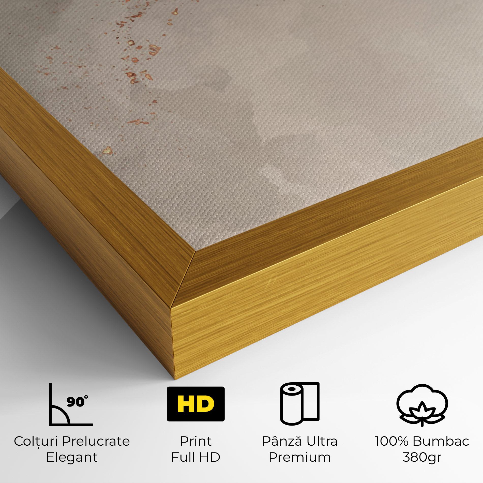 Tablou Canvas Pink Grey Marble 01 mockup 4