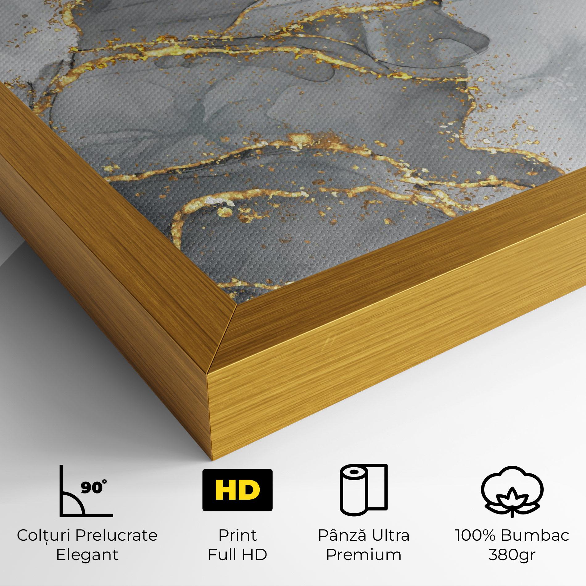 Tablou Canvas White Ink Marble mockup 4