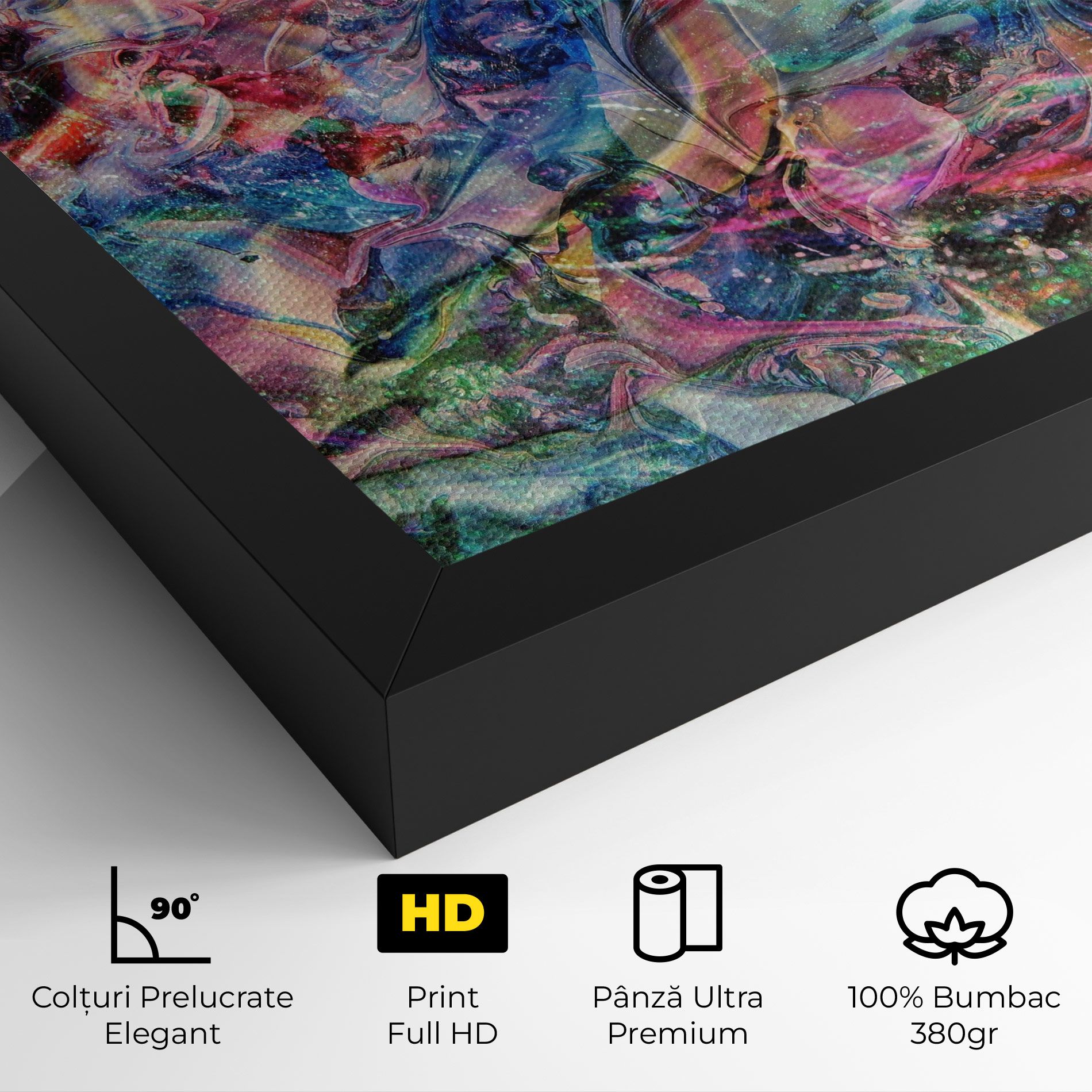 Abstract Colourful Glass mockup 4
