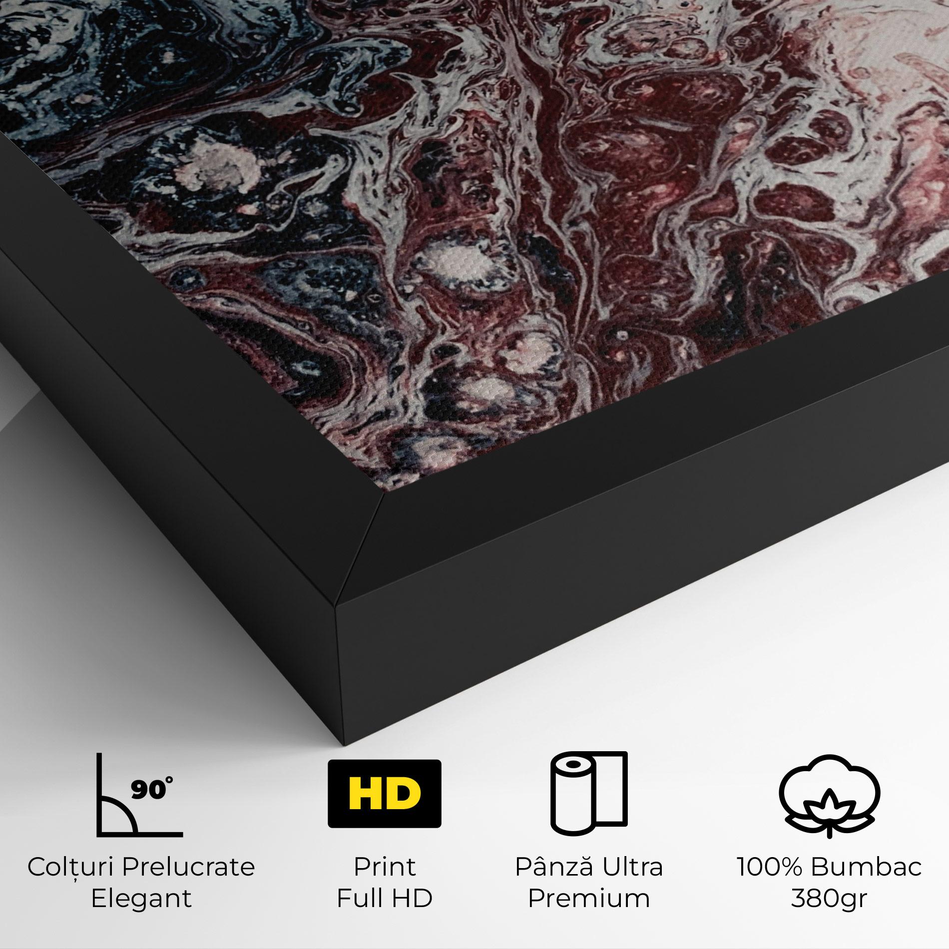 Tablou Canvas Abstract Dark Red mockup 4