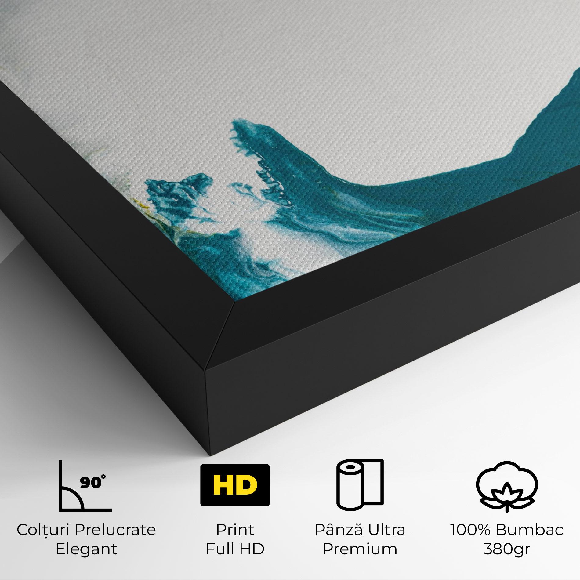 Tablou Canvas Beautiful Blue Paiting mockup 4