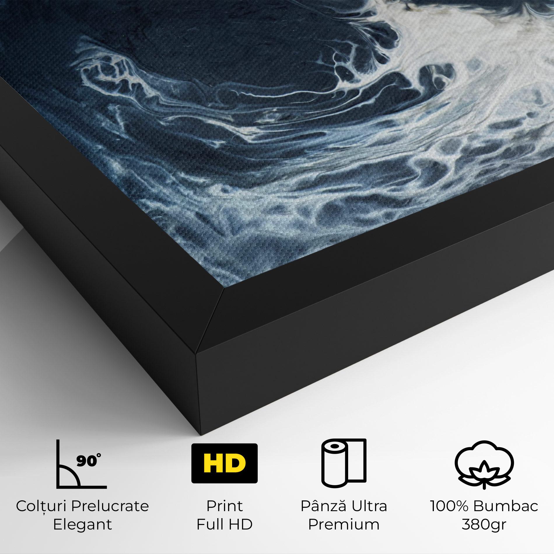 Tablou Canvas Dark Blue Wave mockup 4