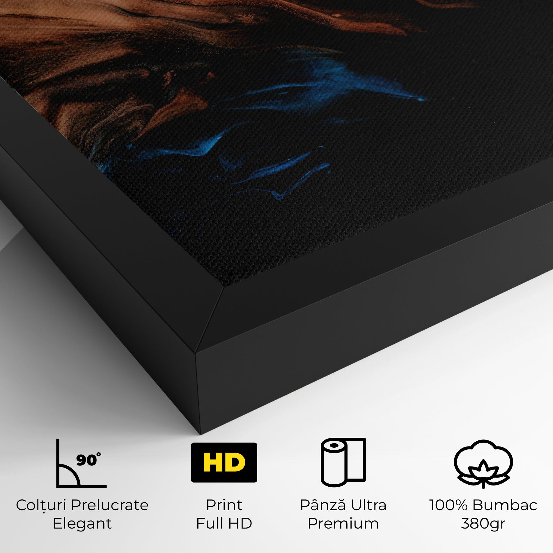 Dark Flame Abstract mockup 4