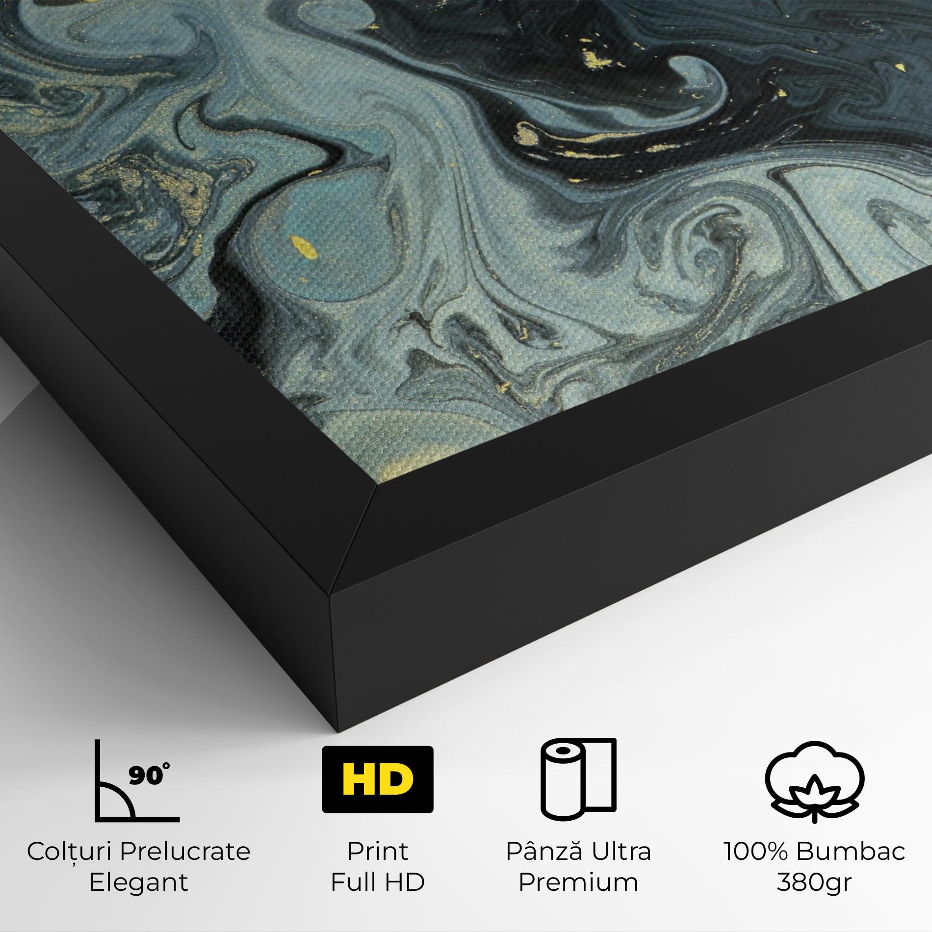 Tablou Canvas Dark Green Painting mockup 4