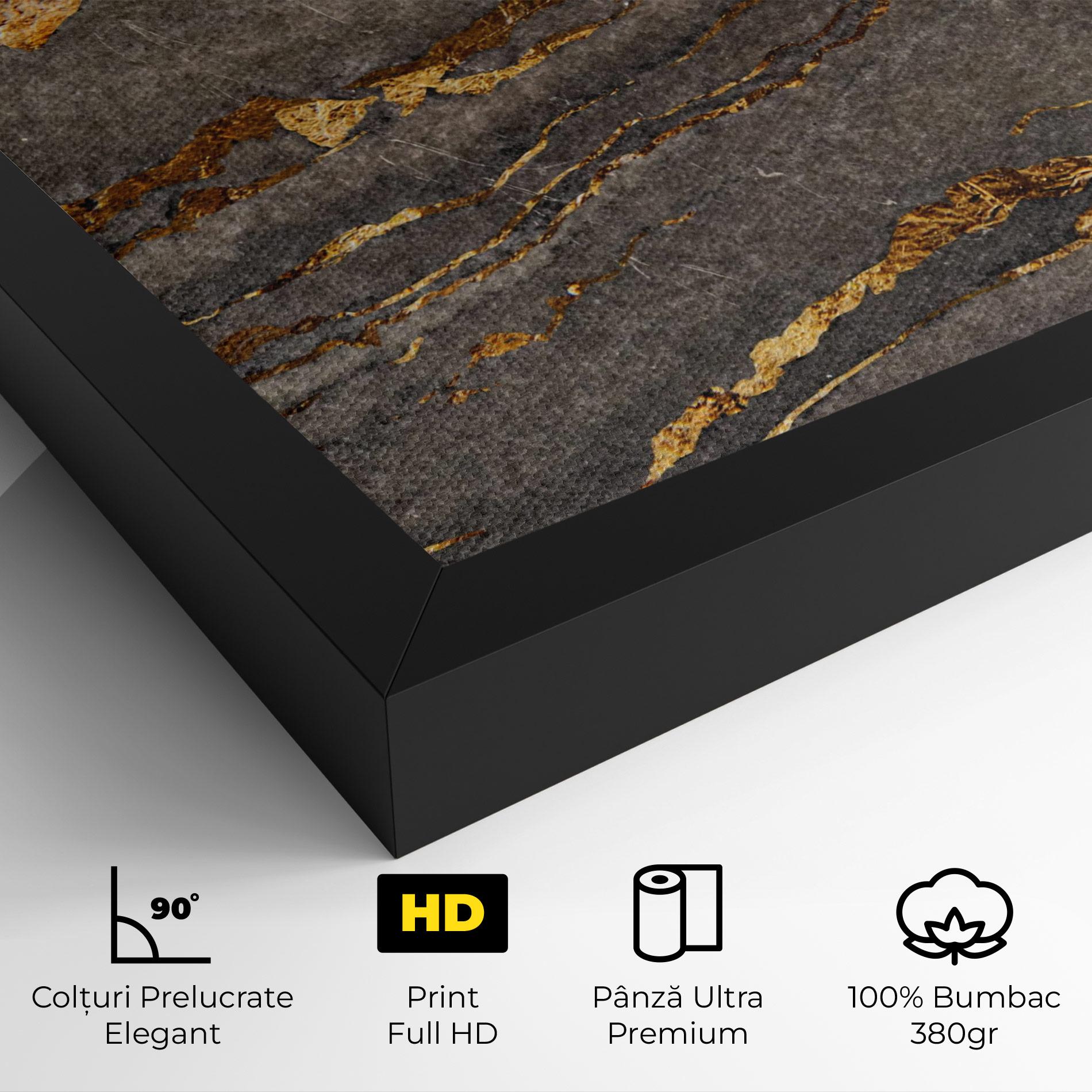 Tablou Canvas Gold Paper Marble mockup 4
