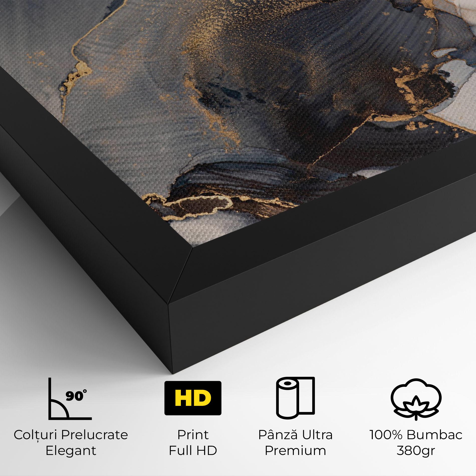 Tablou Canvas Golden Abstract Marble mockup 4
