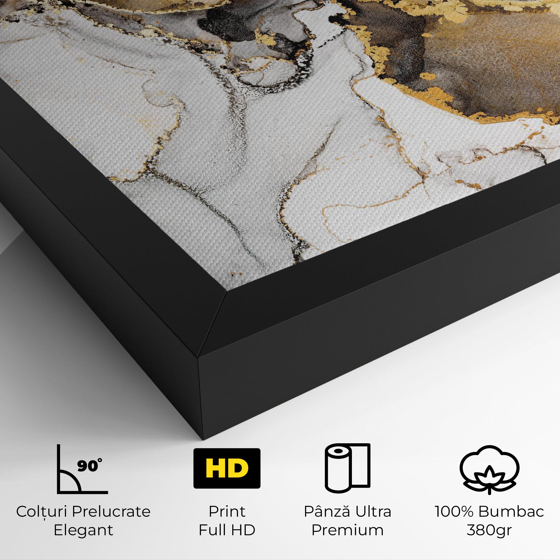Tablou Canvas Golden Marble Shades mockup 4
