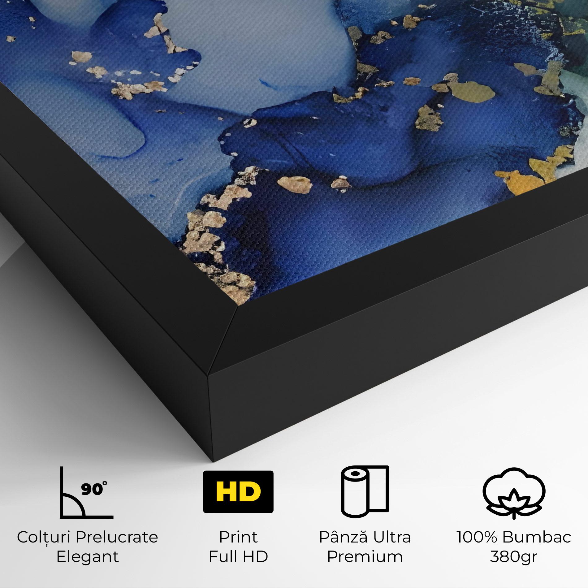 Tablou Canvas Green Paint Marble mockup 4