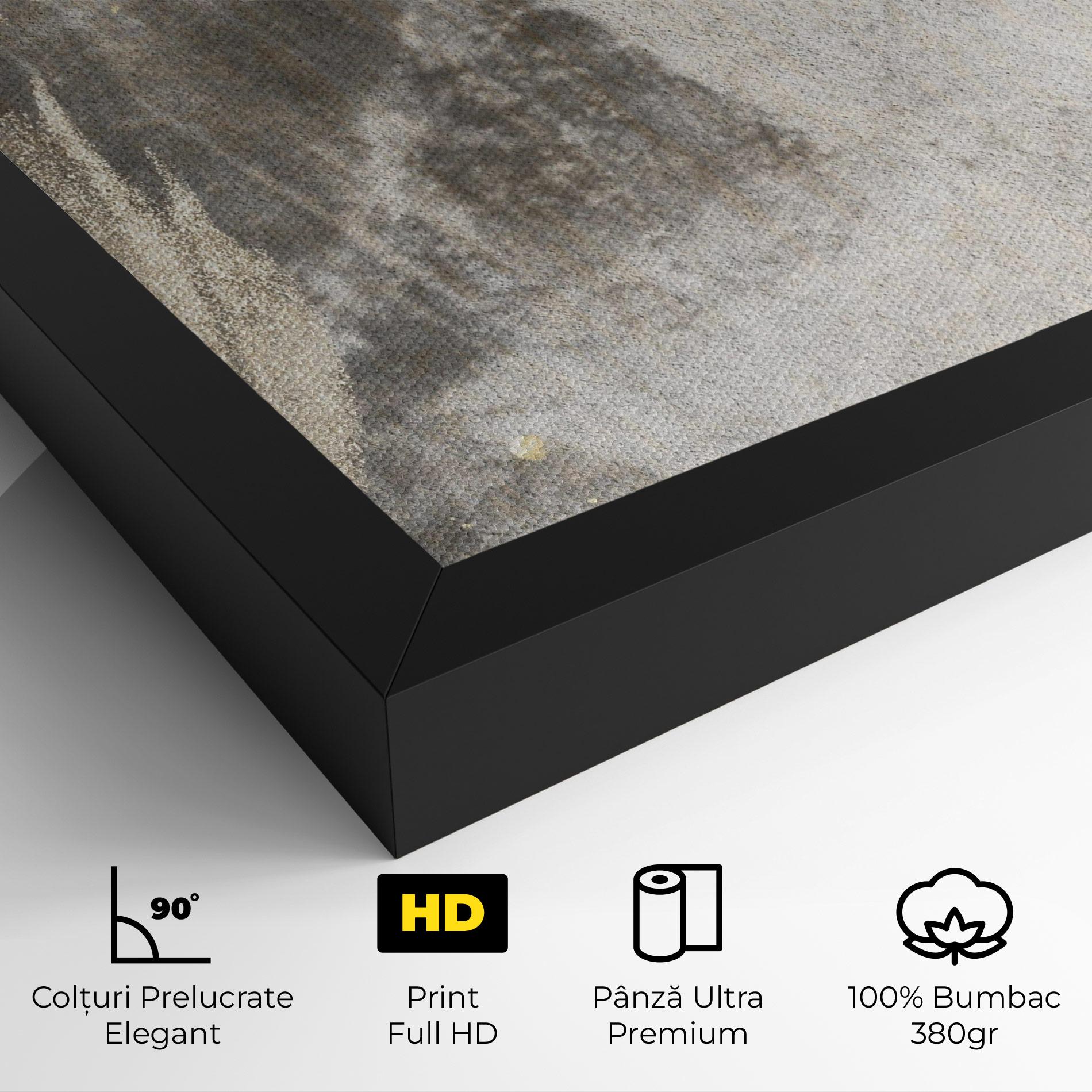 Tablou Canvas Light Cream Marble mockup 4