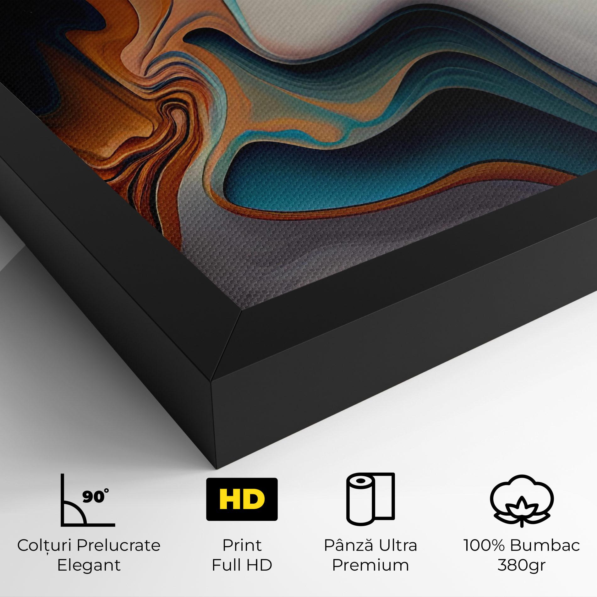 Tablou Canvas Mixed Colors Marble mockup 4