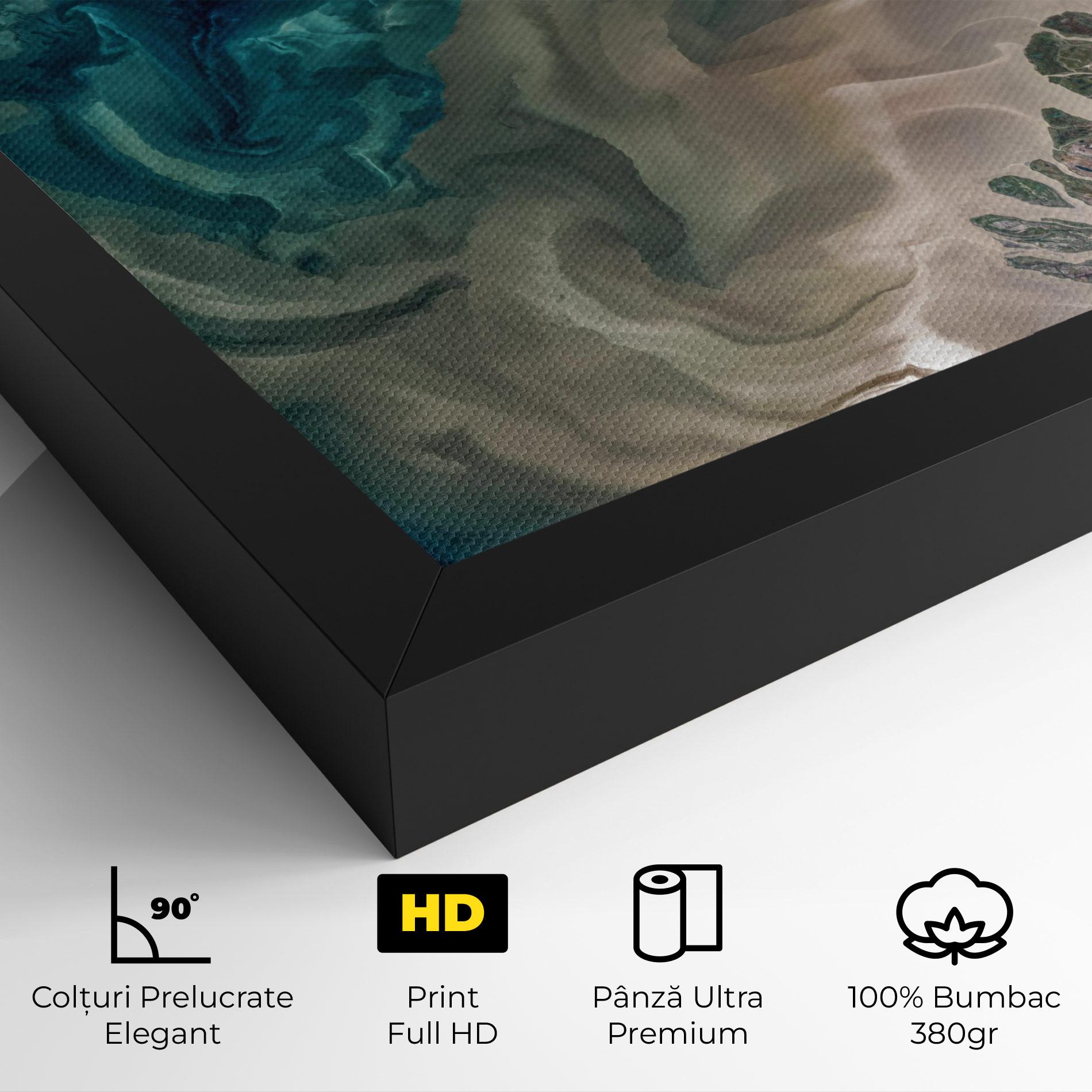 Tablou Canvas Ocean Blue Marble mockup 4