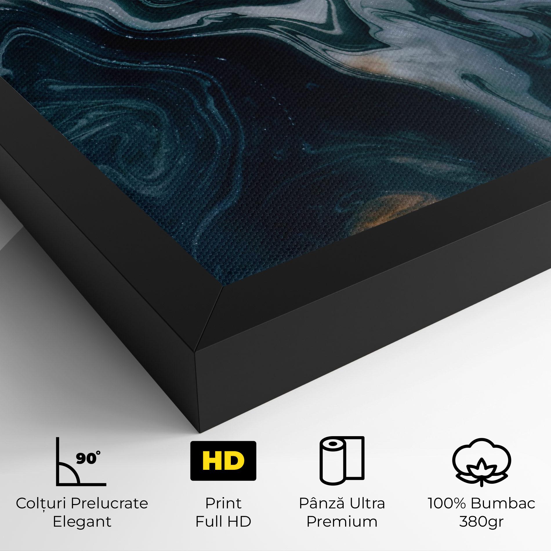 Tablou Canvas Ocean Dark Blue mockup 4