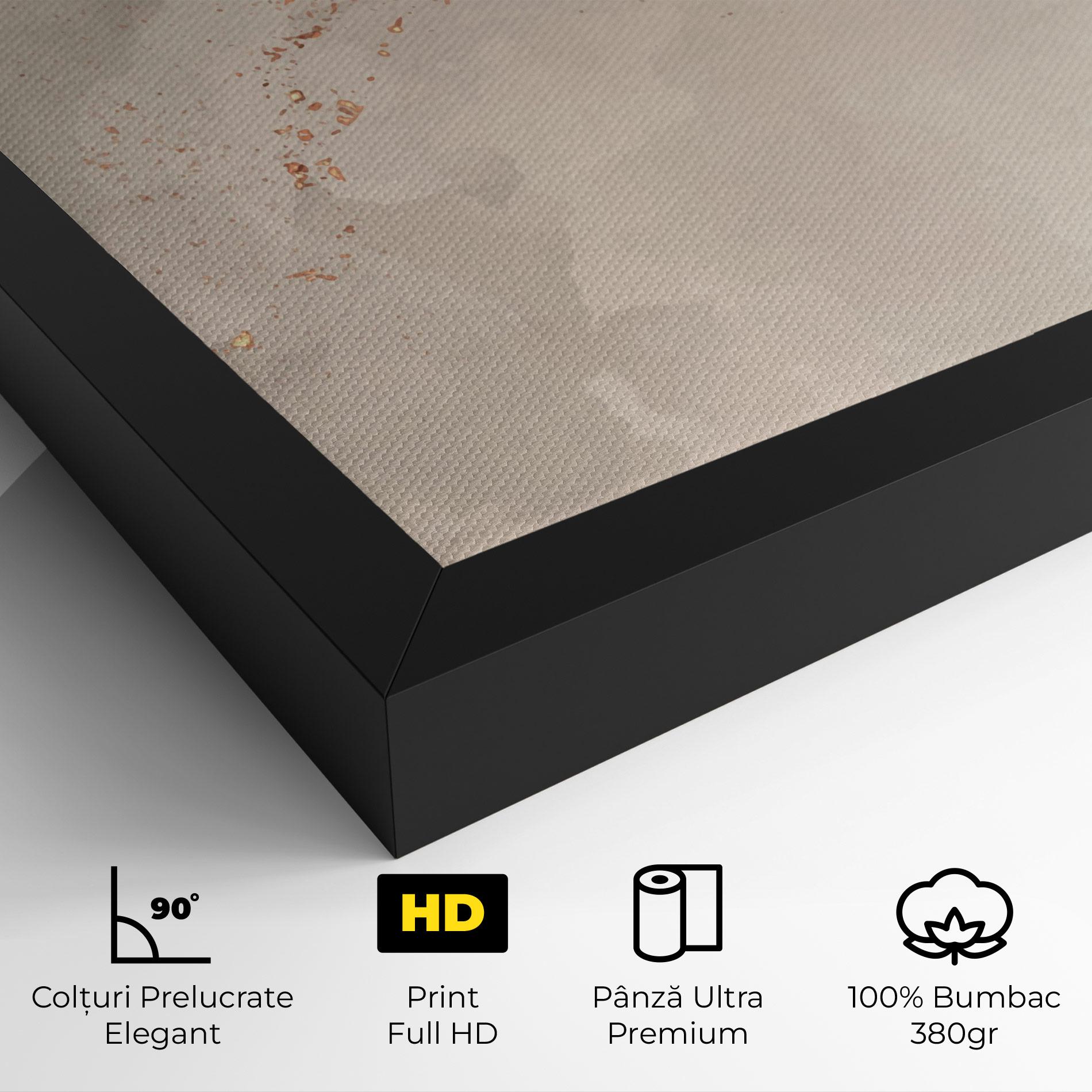 Tablou Canvas Pink Grey Marble 01 mockup 4