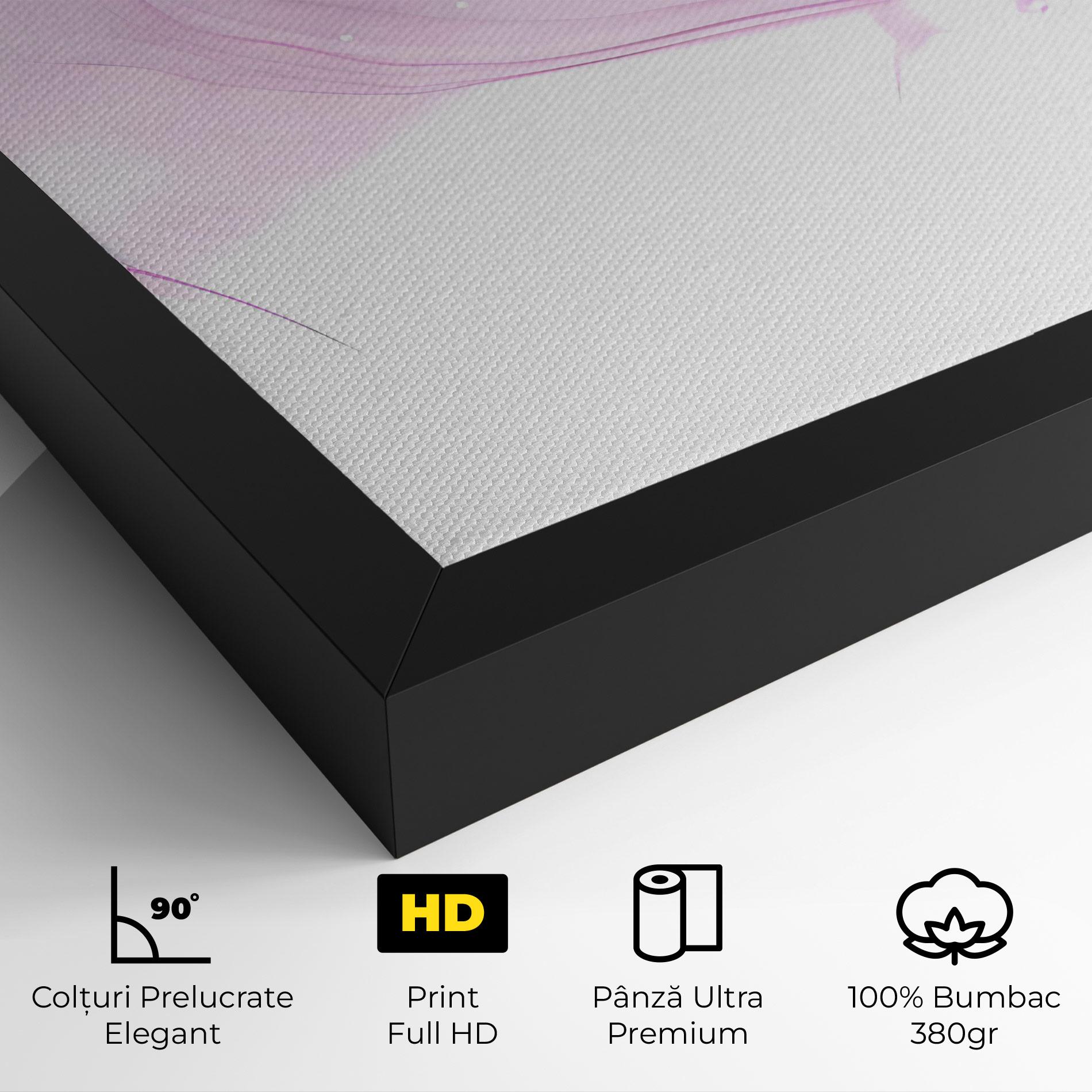 Tablou Canvas Purple Ink Marble mockup 4
