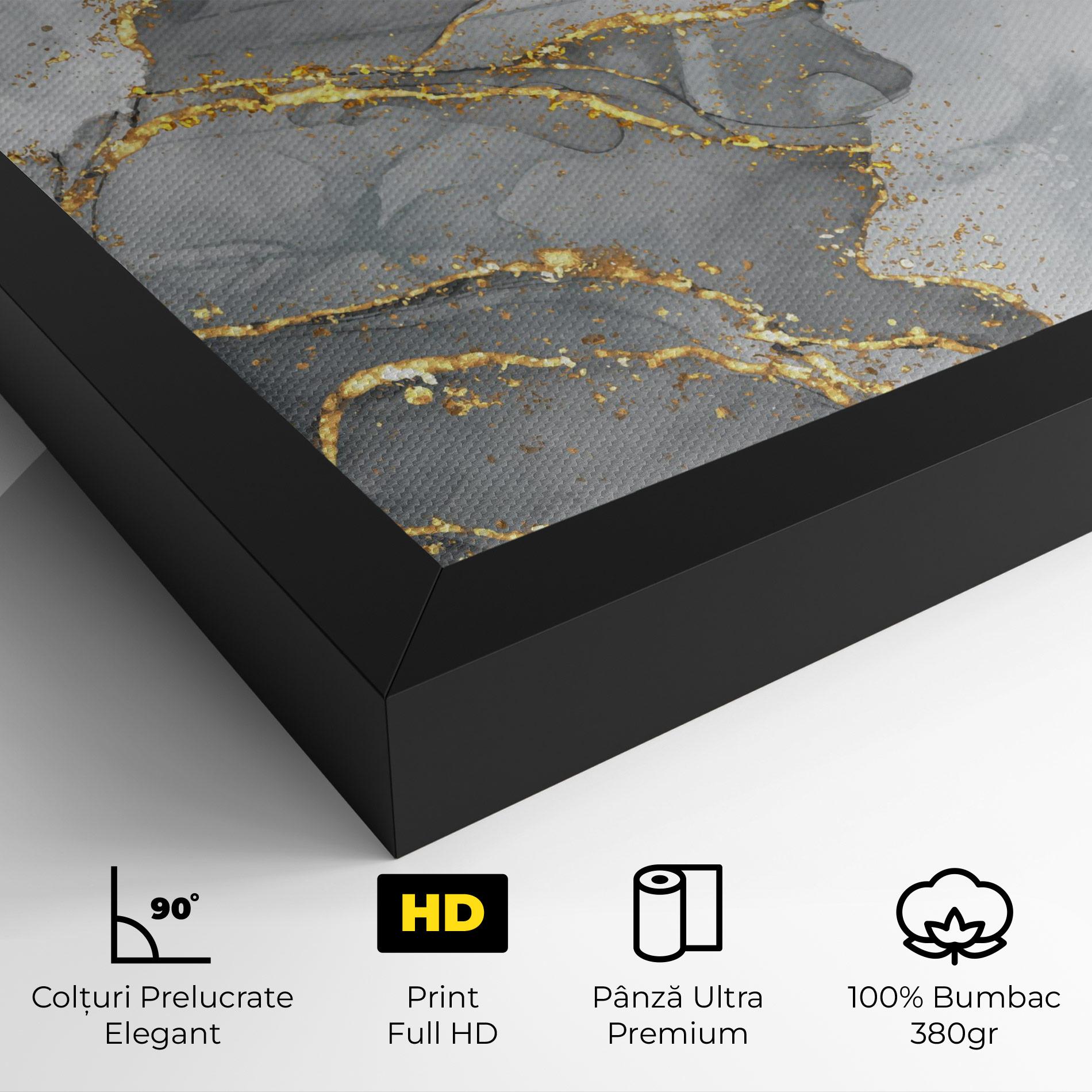 Tablou Canvas White Ink Marble mockup 4