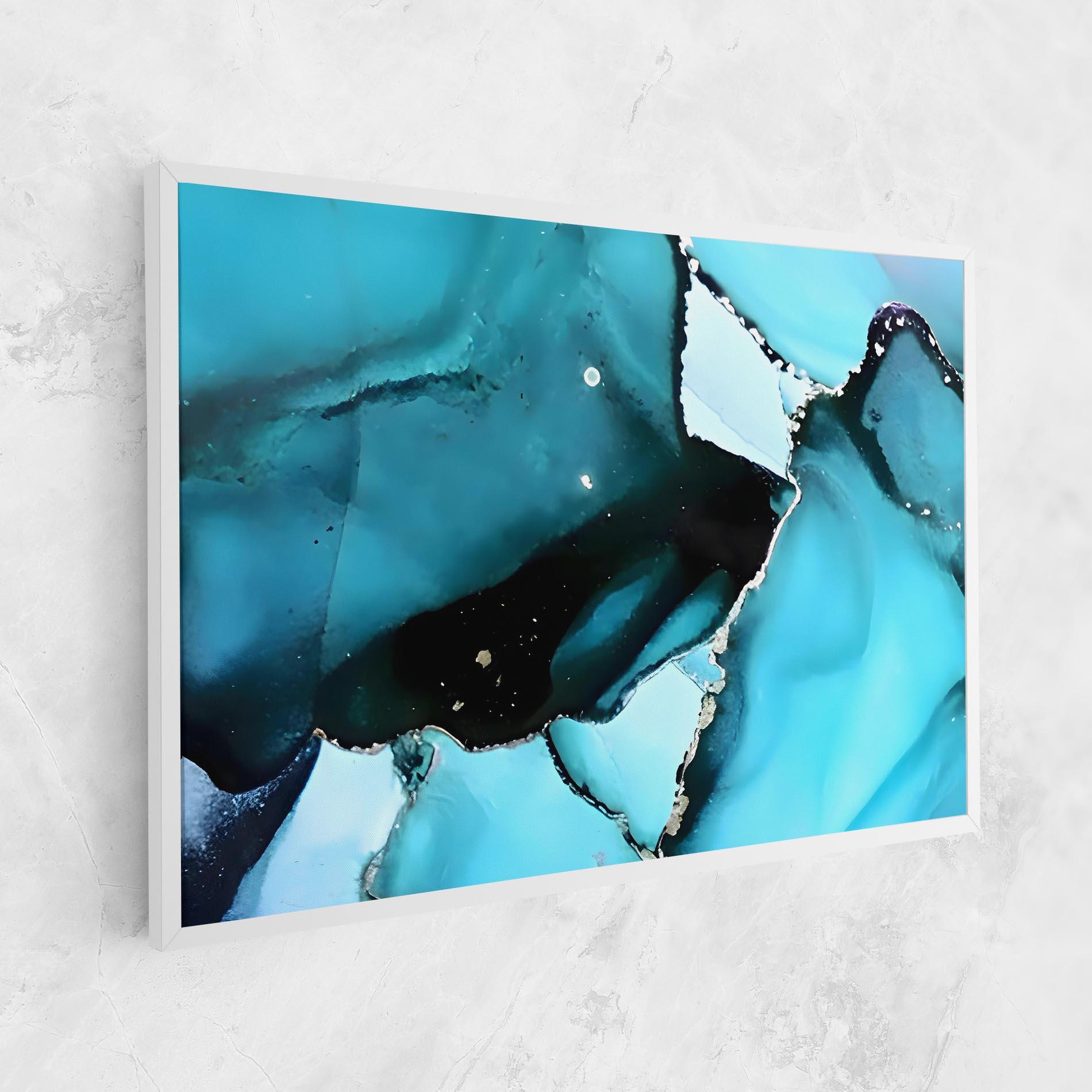 Tablou Canvas Blue Paint Marble mockup 1