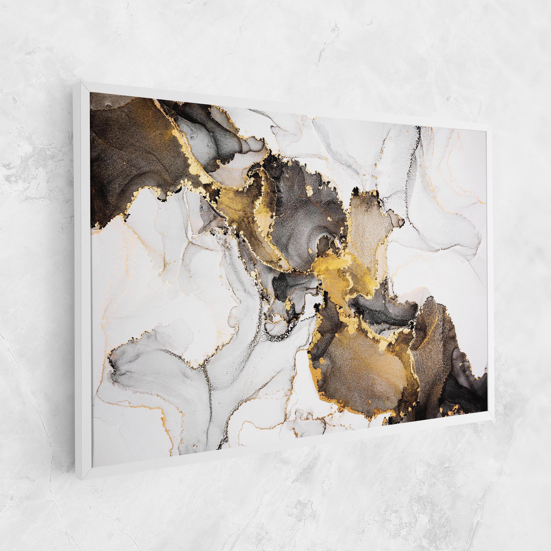 Tablou Canvas Golden Marble Shades mockup 1