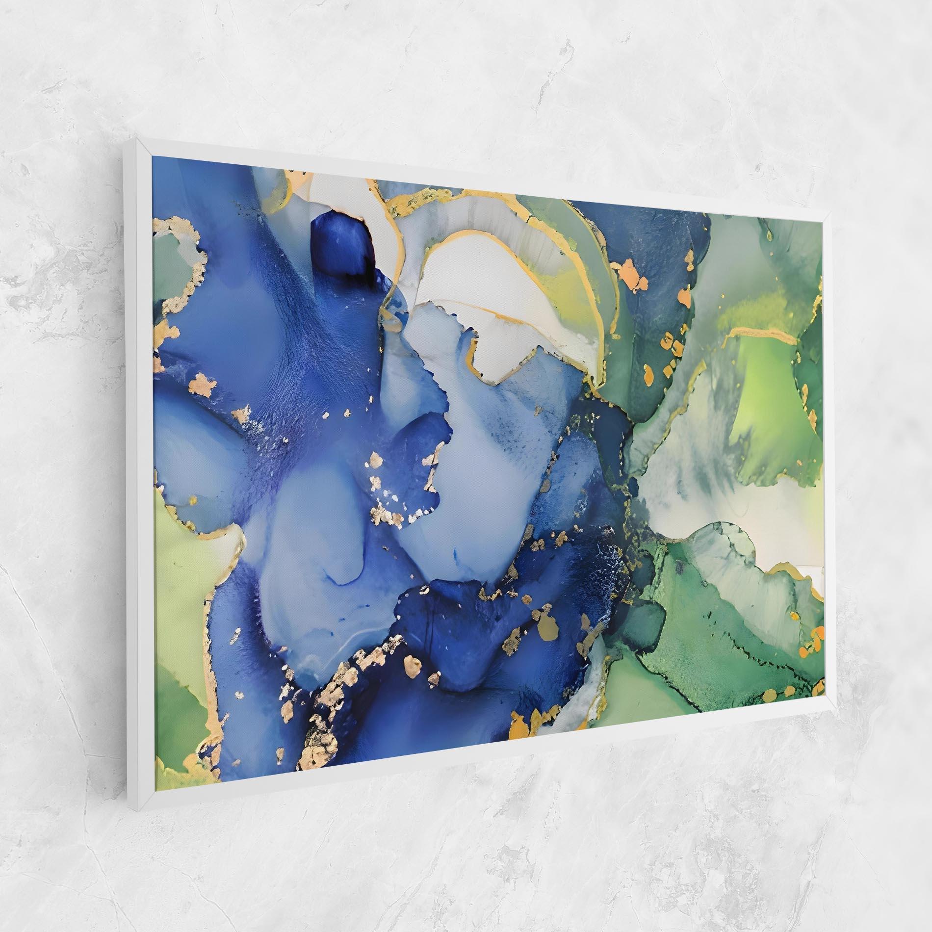Tablou Canvas Green Paint Marble mockup 1