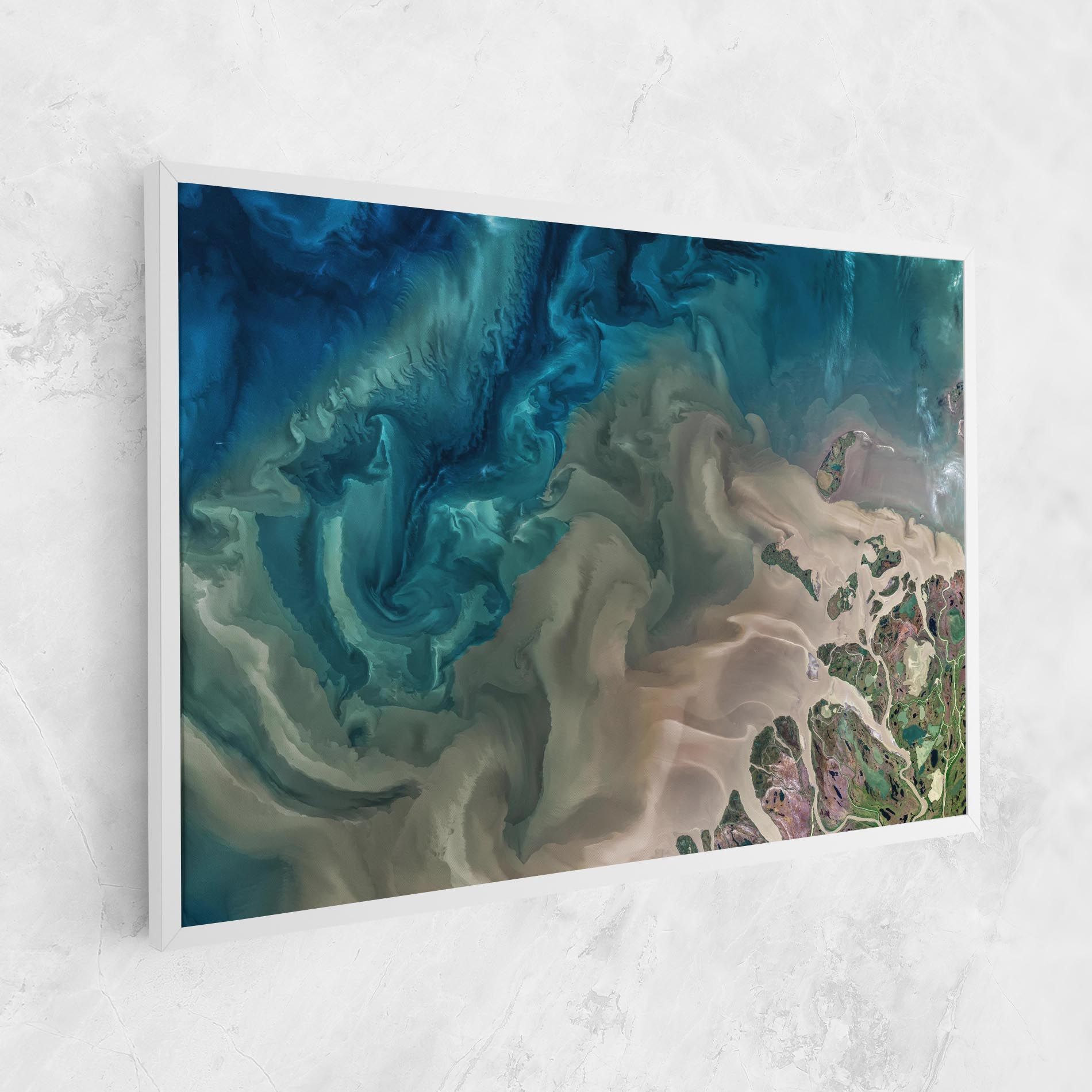 Ocean Blue Marble mockup 1