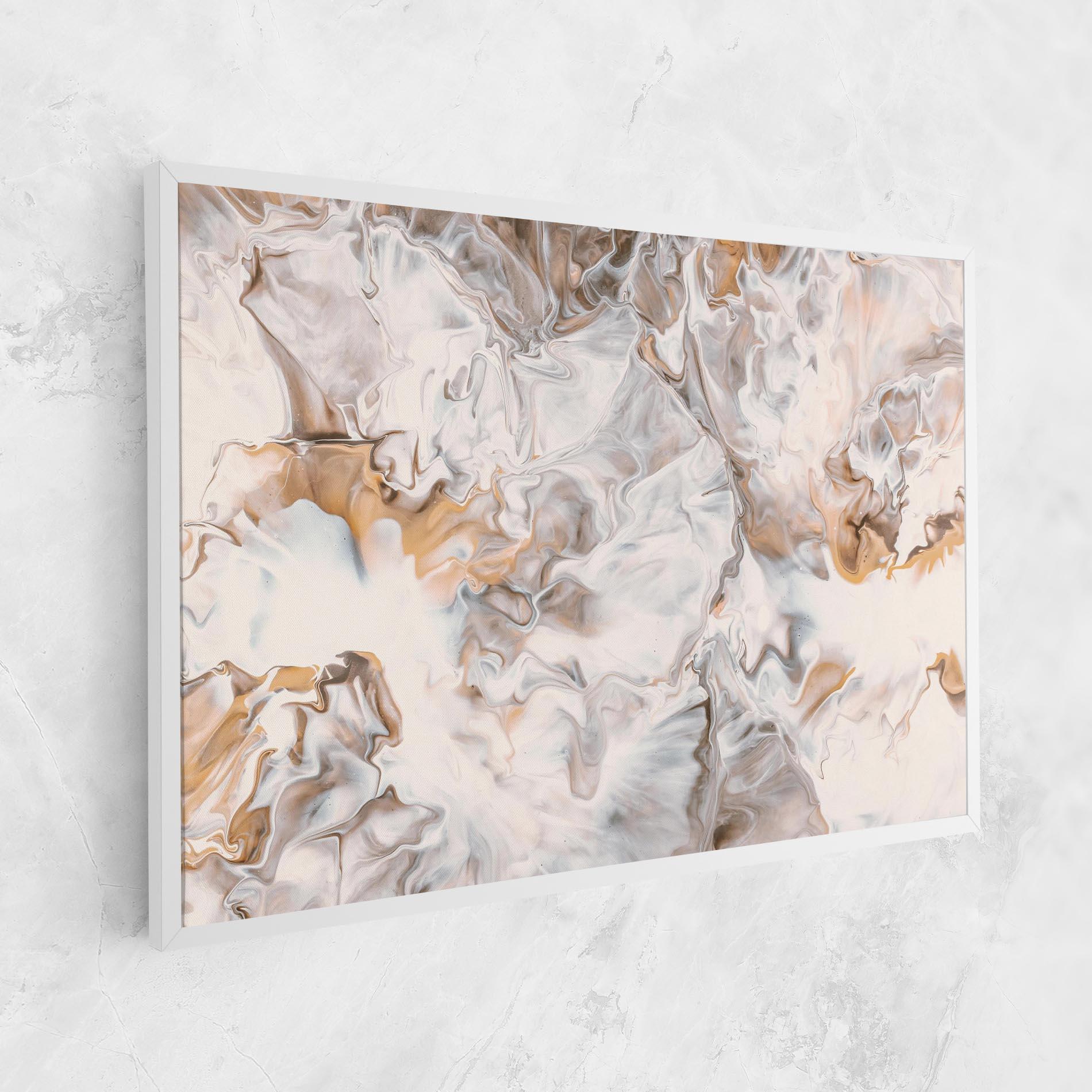 Tablou Canvas White Gold Abstract mockup 1