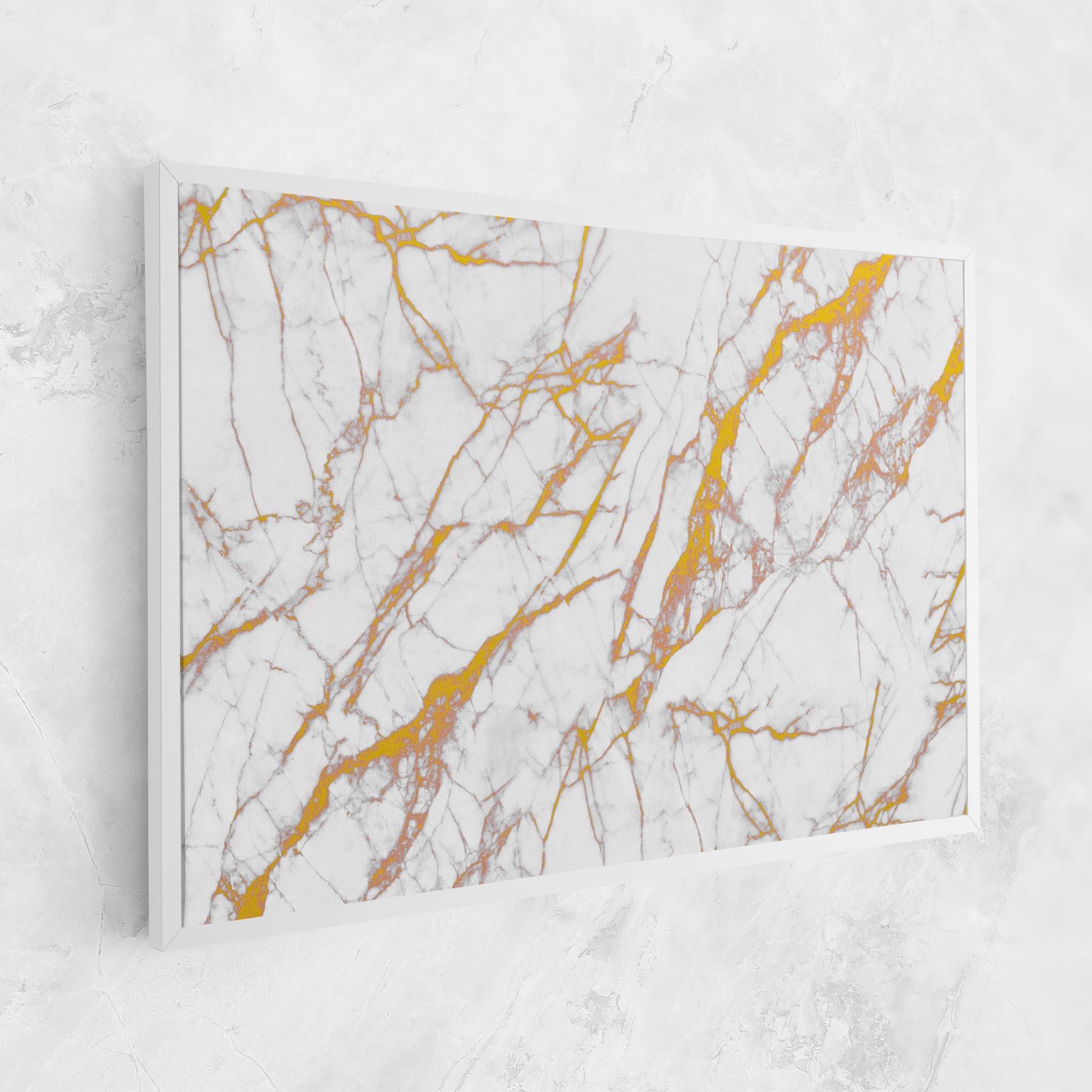 Tablou Canvas White Gold Line mockup 1