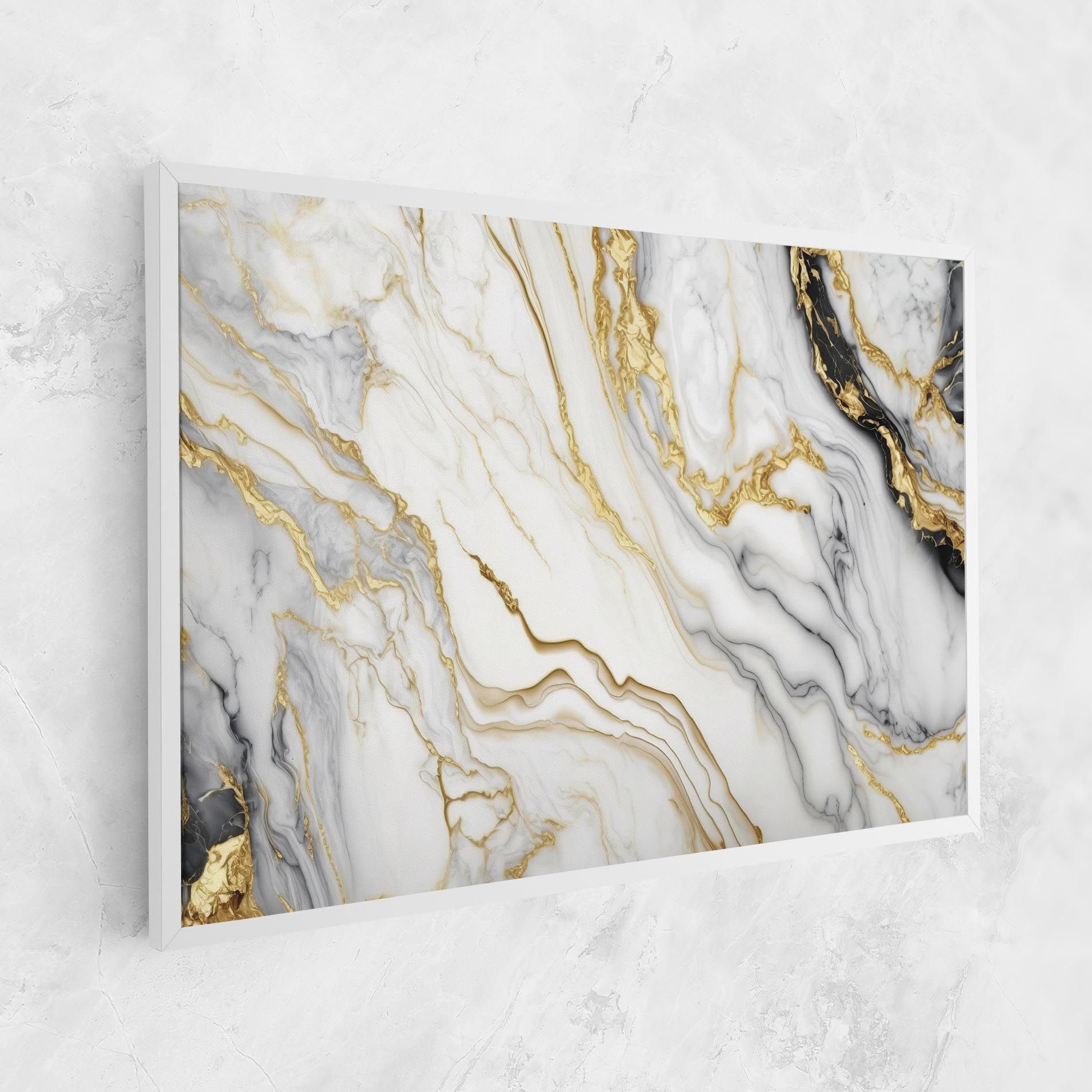 White Golden Marble mockup 1