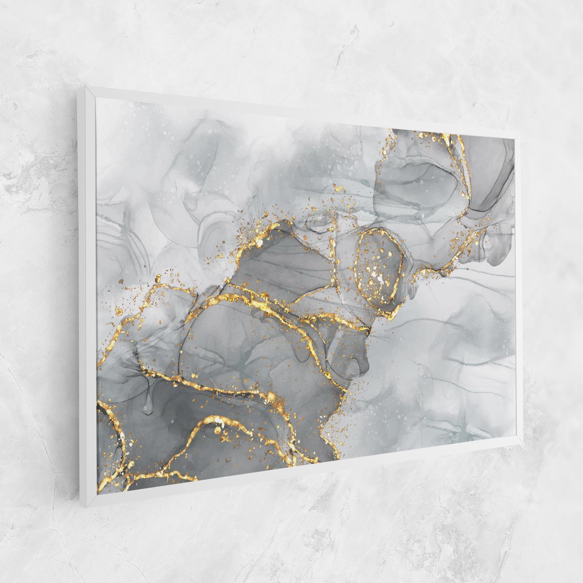 Tablou Canvas White Ink Marble mockup 1