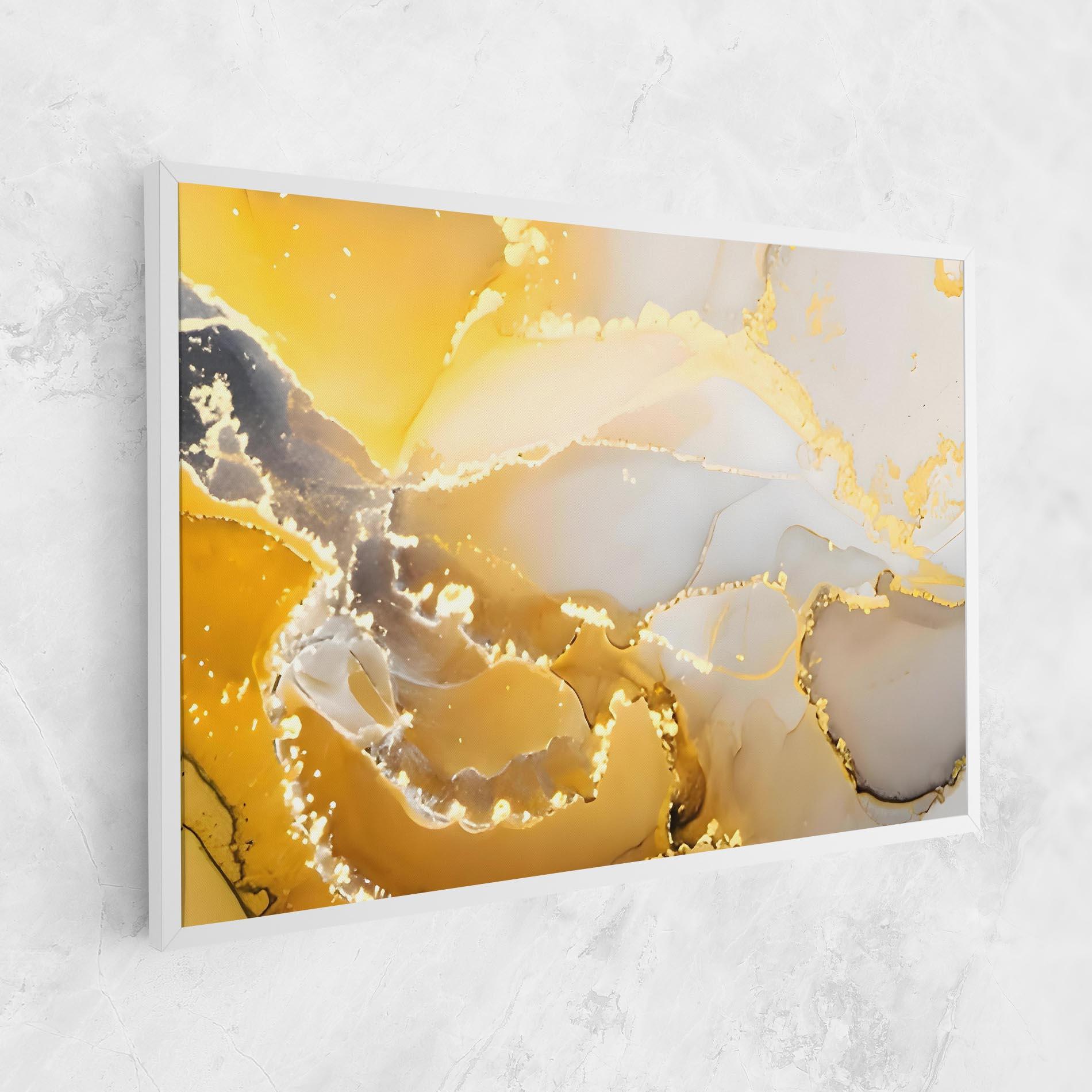 Tablou Canvas Yellow Grey Marble mockup 1