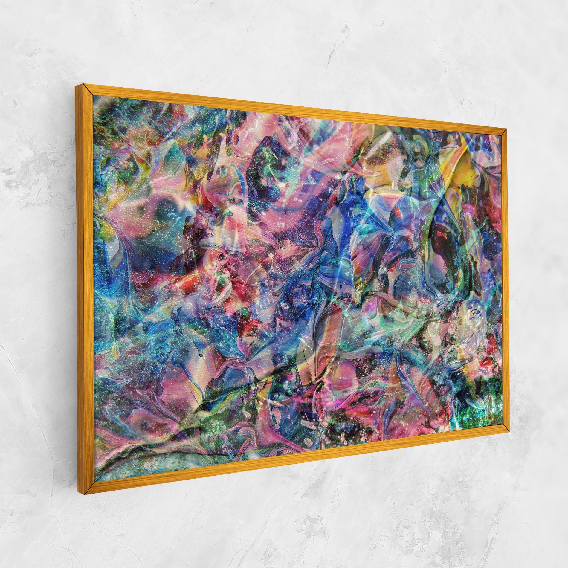 Tablou Canvas Abstract Colourful Glass mockup 1