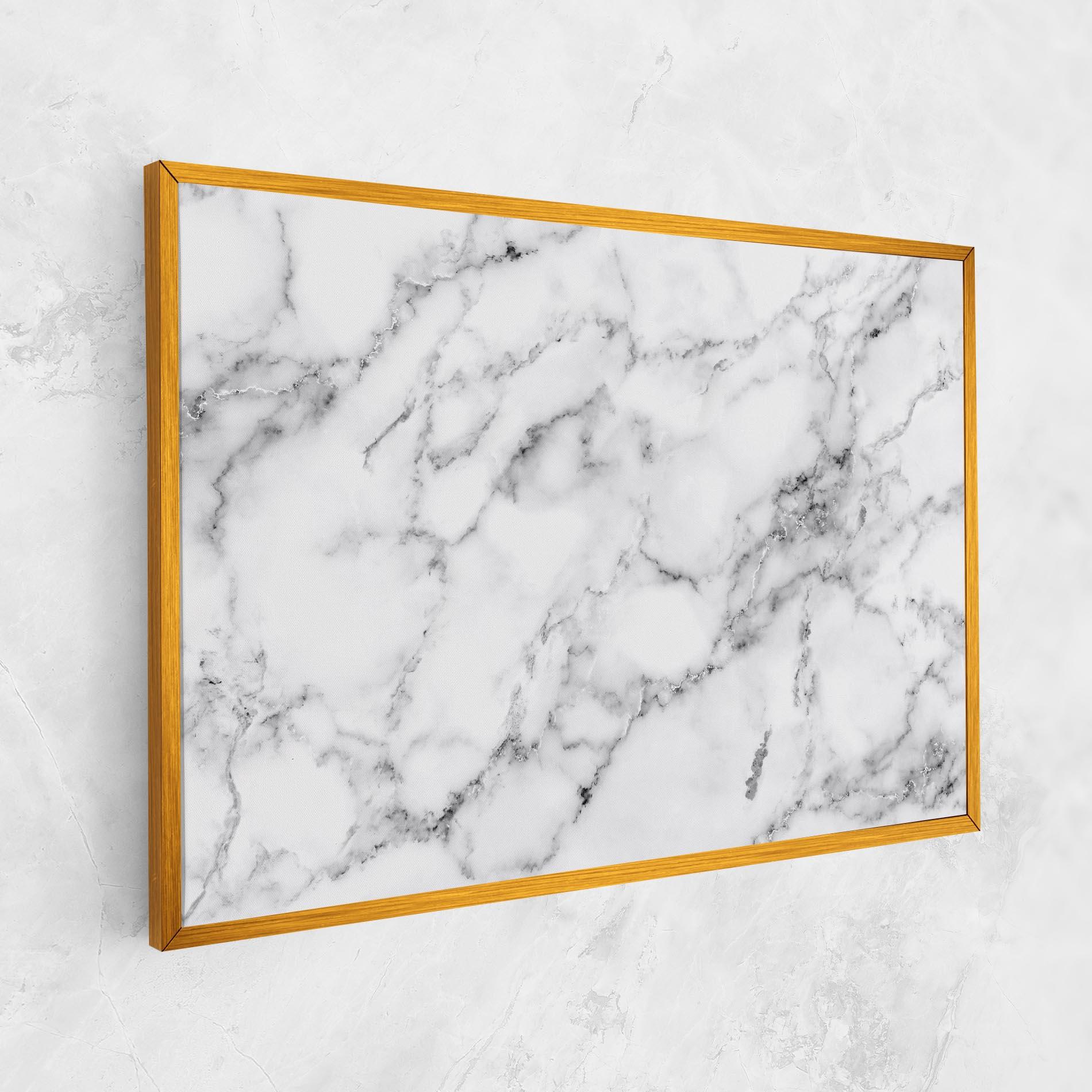 Tablou Canvas Basic White Marble mockup 1