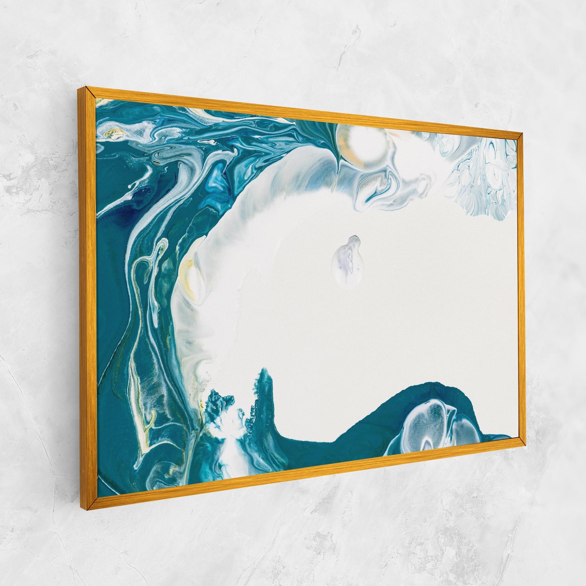 Tablou Canvas Beautiful Blue Paiting mockup 1