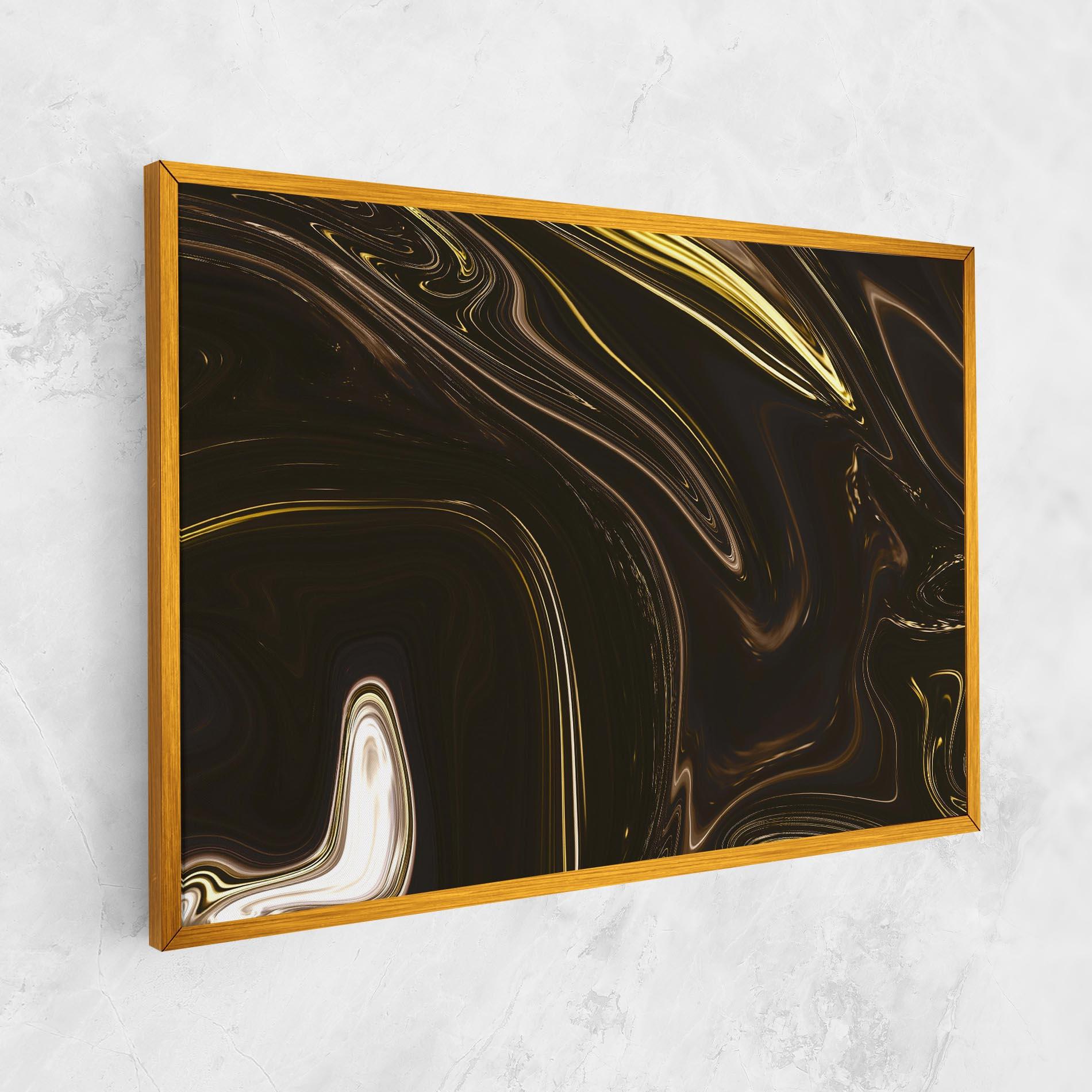 Tablou Canvas Black Gold Marble mockup 1