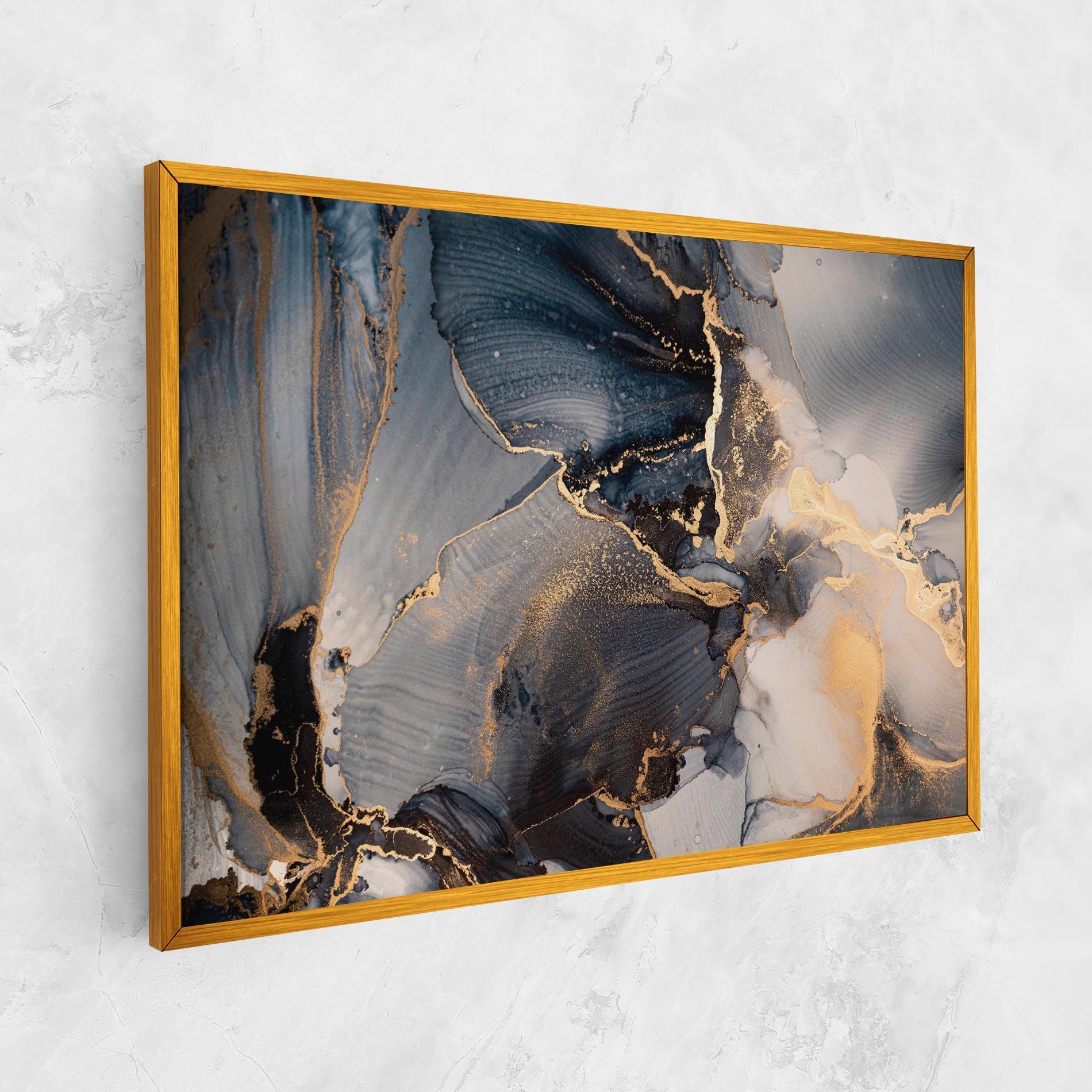 Golden Abstract Marble mockup 1