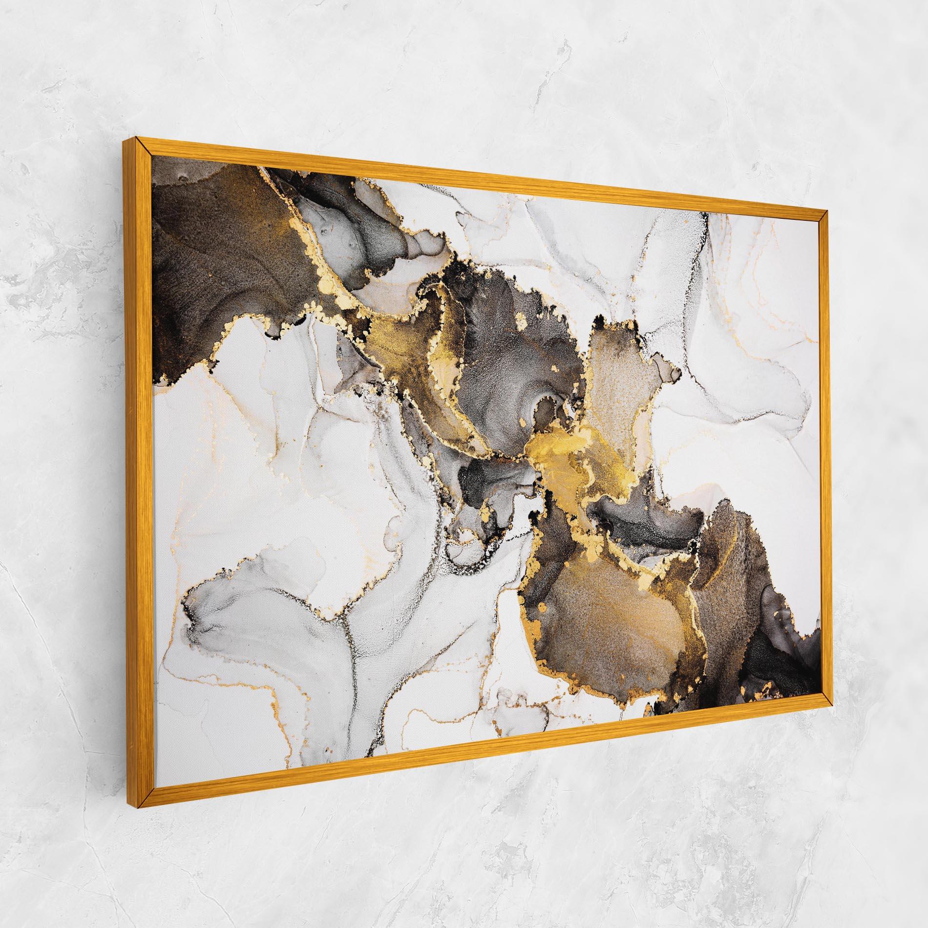 Tablou Canvas Golden Marble Shades mockup 1
